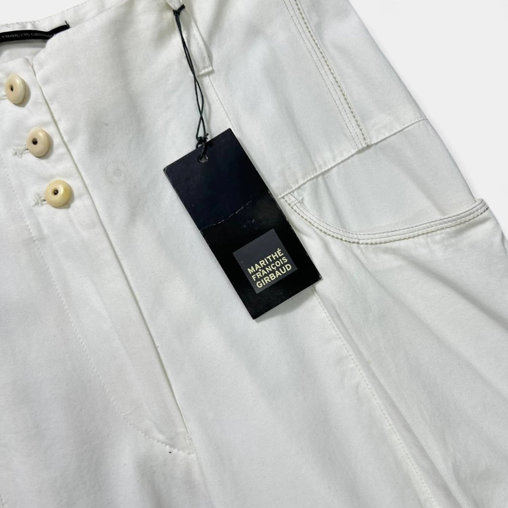 Marithé + François Girbaud White Flare Pants