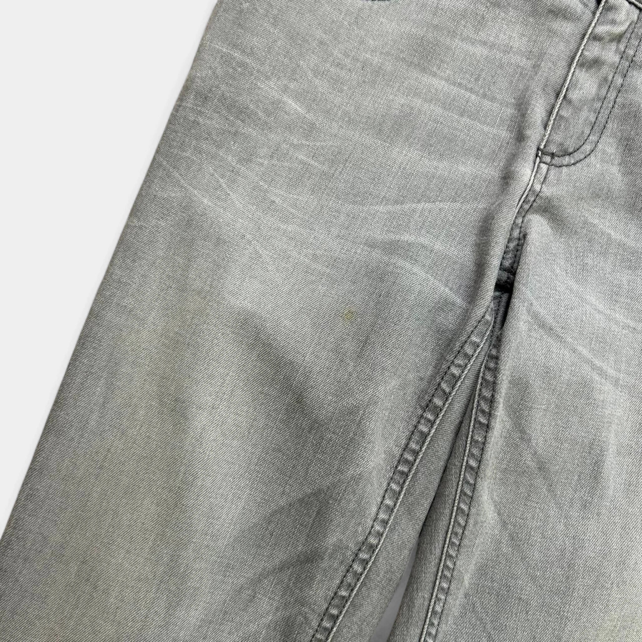 Dirk Bikkembergs Skinny Straight Grey Denim Pants
