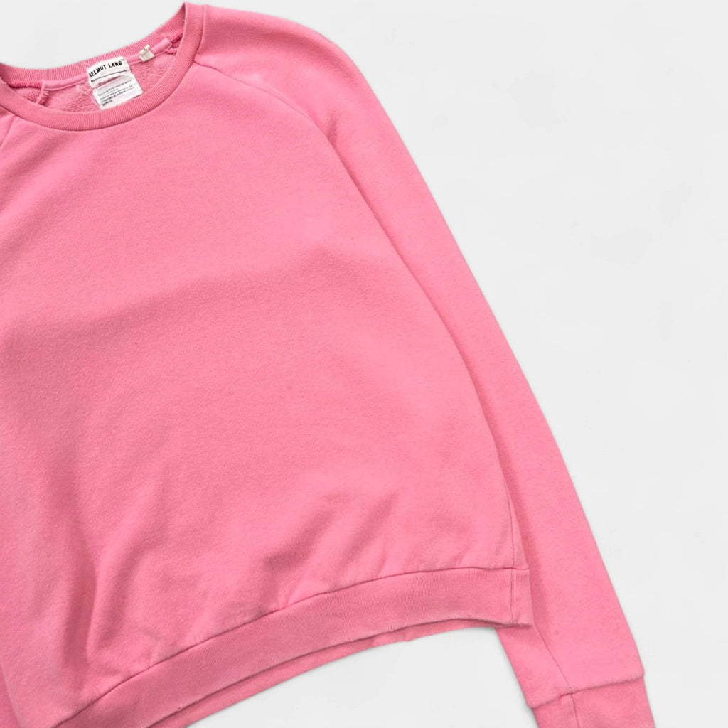 Helmut Lang Raglan Bubblegum Pink Crewneck Sweater