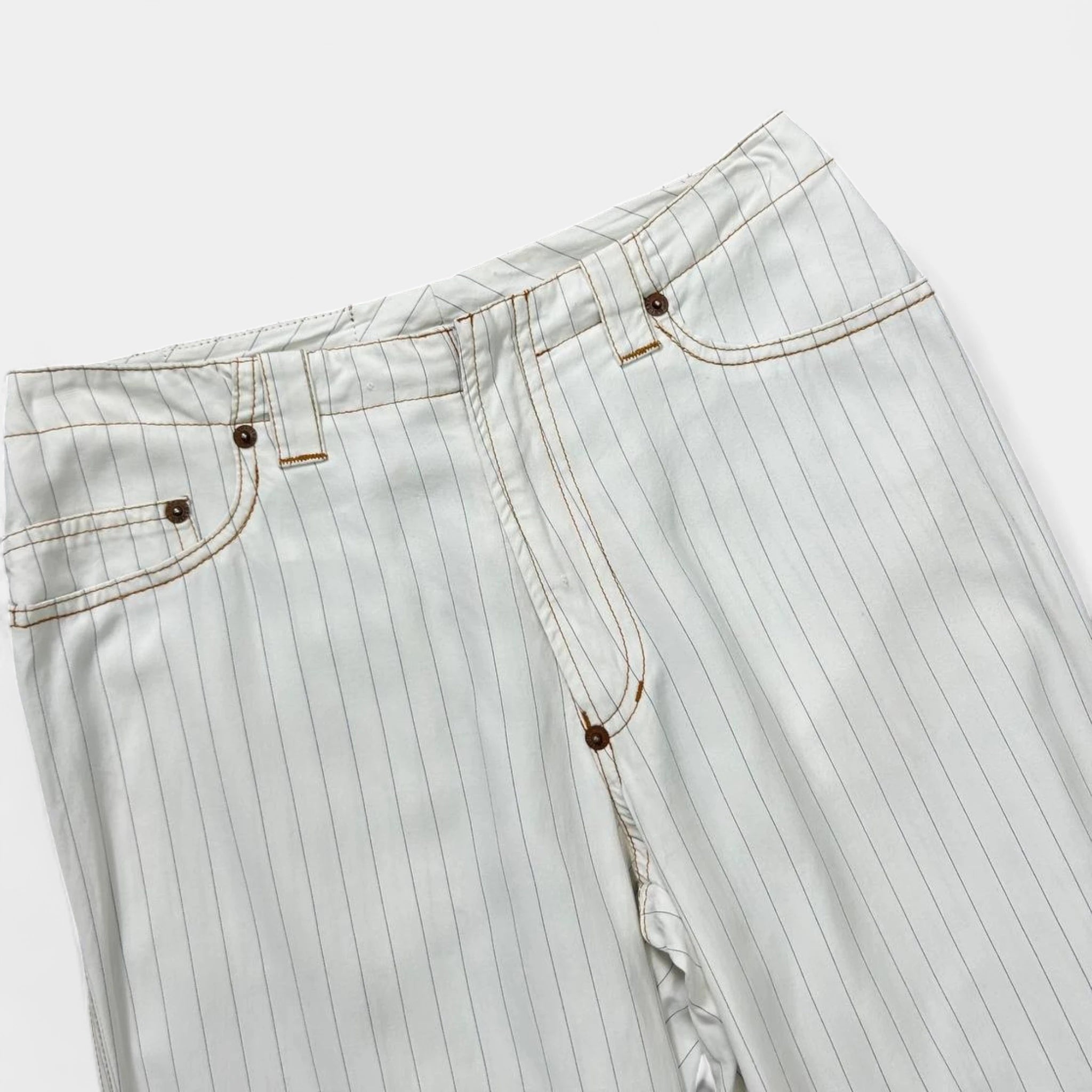 Jean Paul Gaultier Vintage White Striped Pants