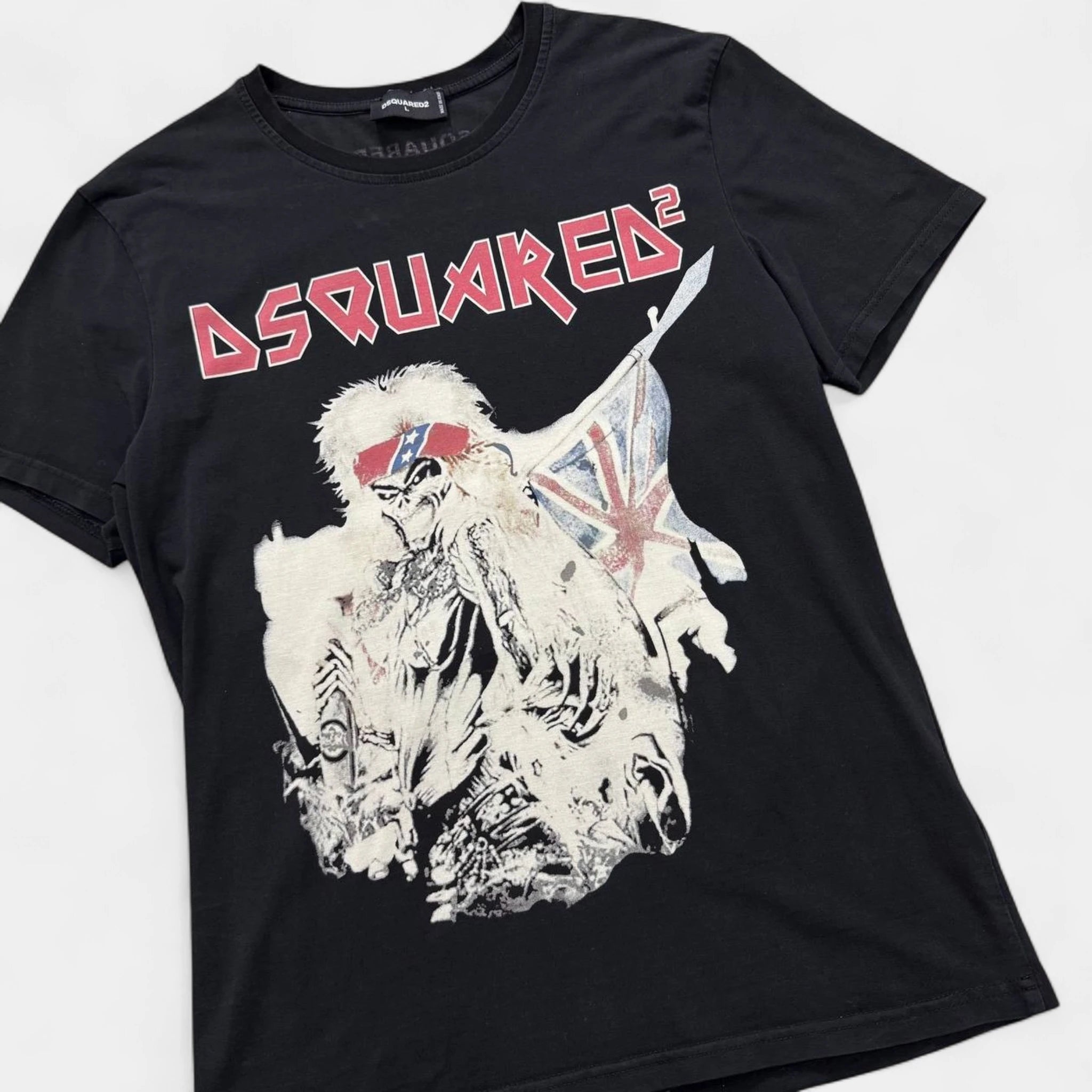 Dsquared2 Metal Rock Skeleton Graphic T-Shirt