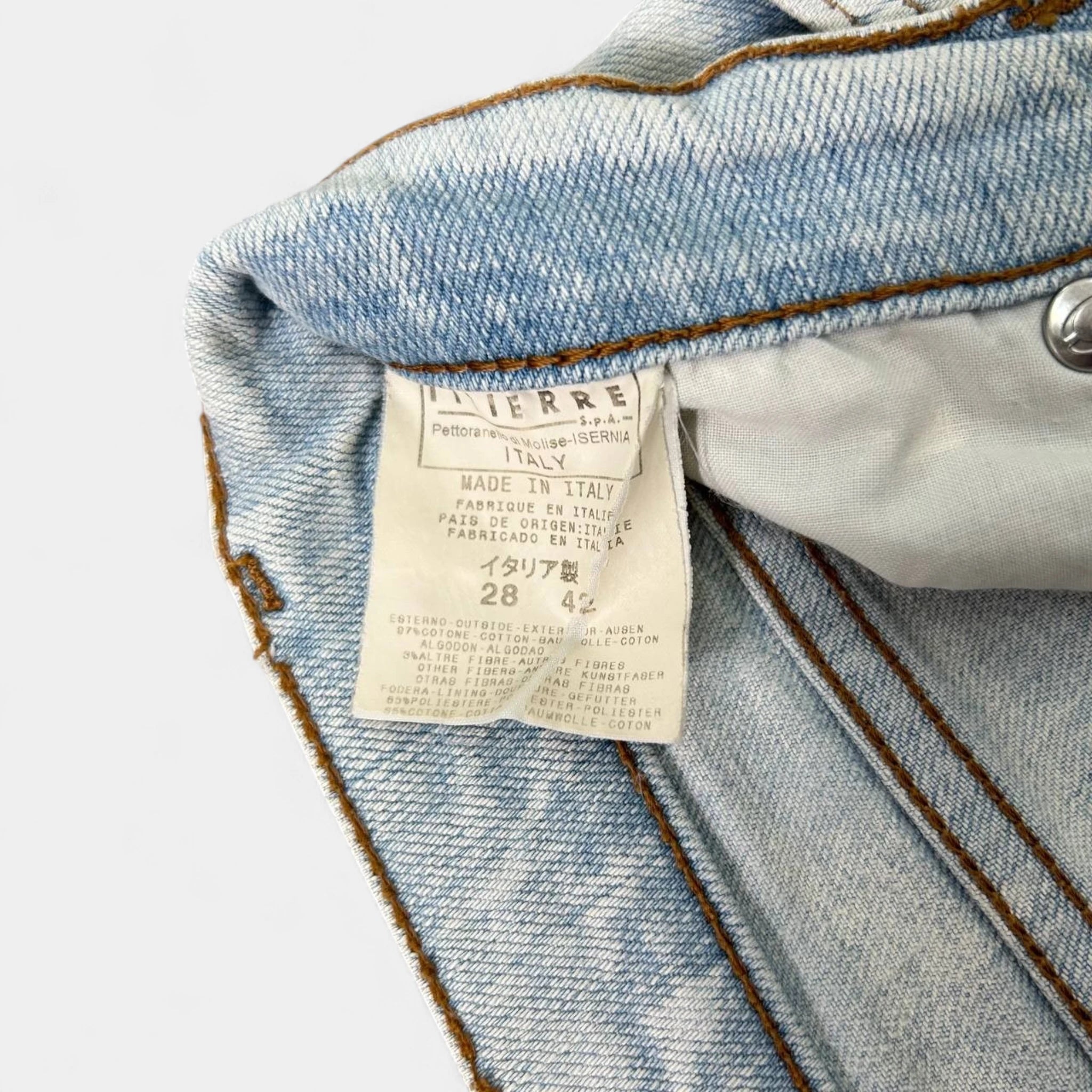 Just Cavalli Marble Effect Denim Pants