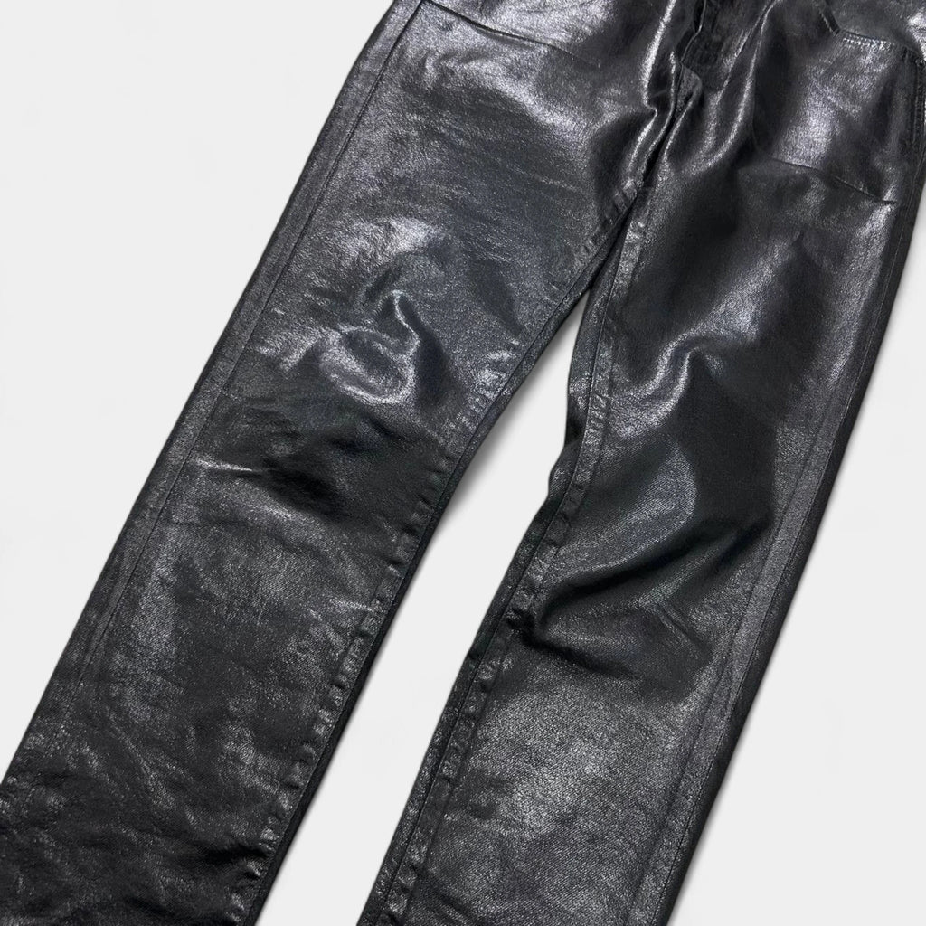 Saint Laurent Paris D05 Waxed Skinny Jeans