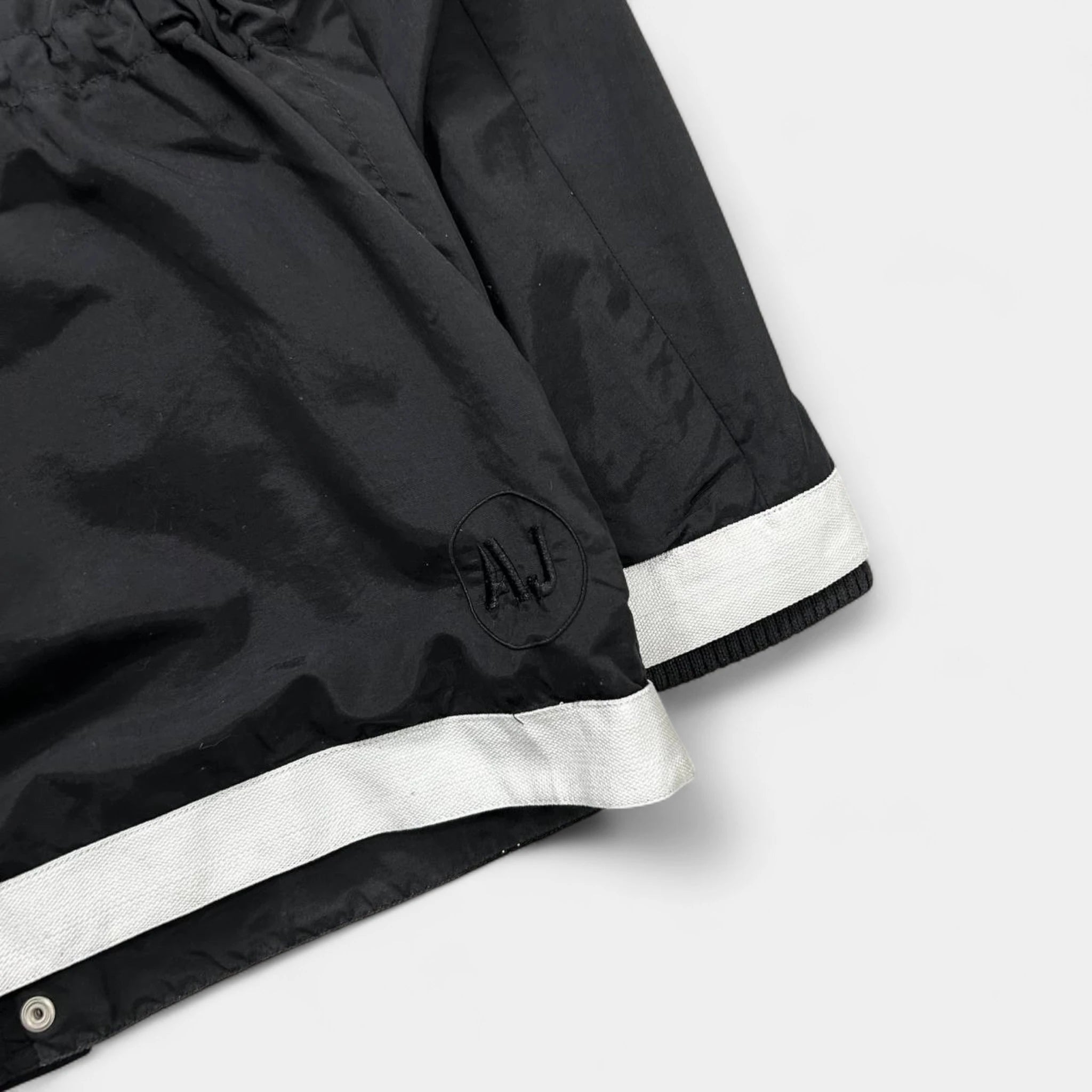 Armani Jeans Classic Black Windbreaker Jacket
