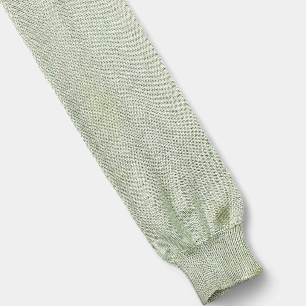 Prada Cropped Green Knit Cardigan