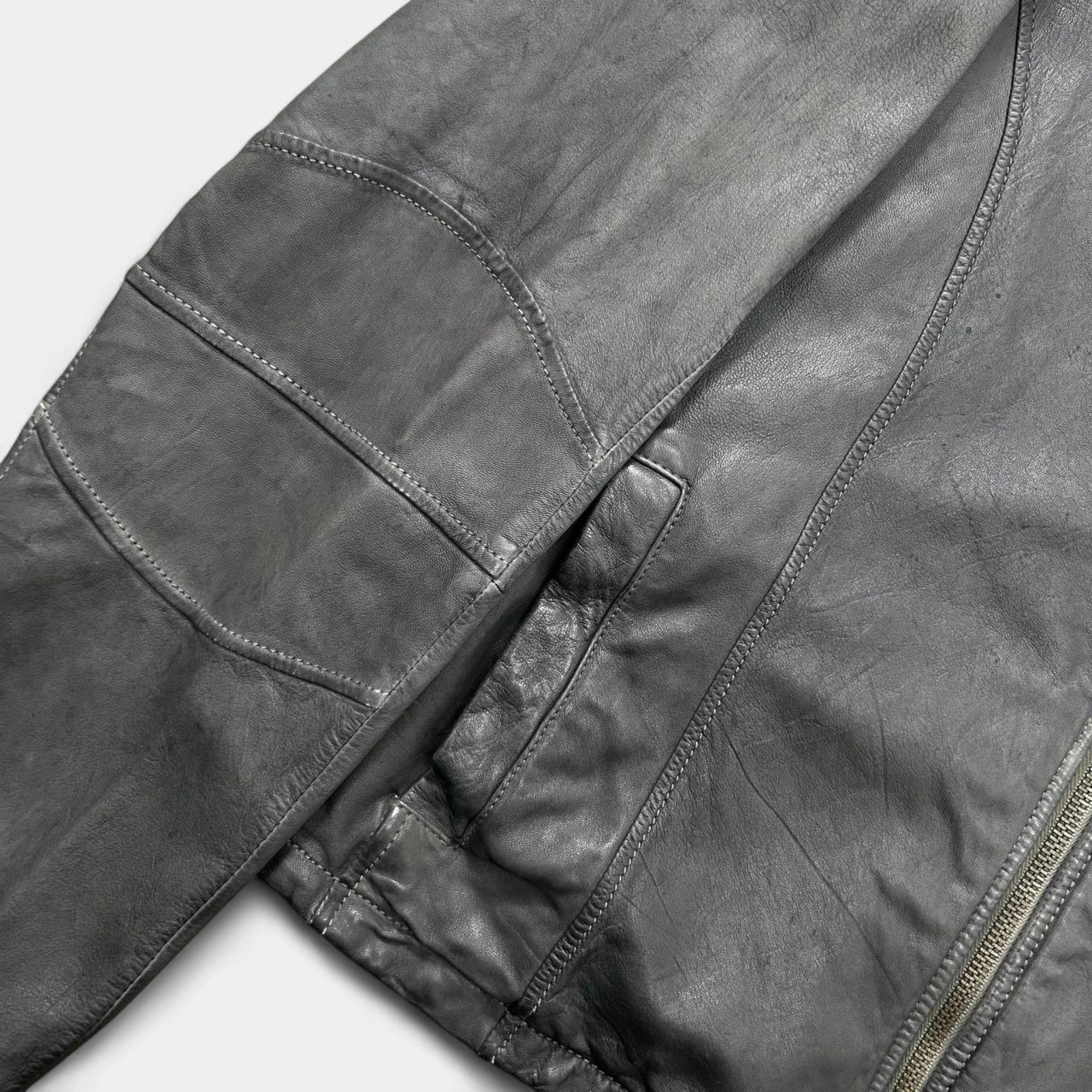 Armani Jeans 2000s Elegant Sport Ovine Leather Jacket