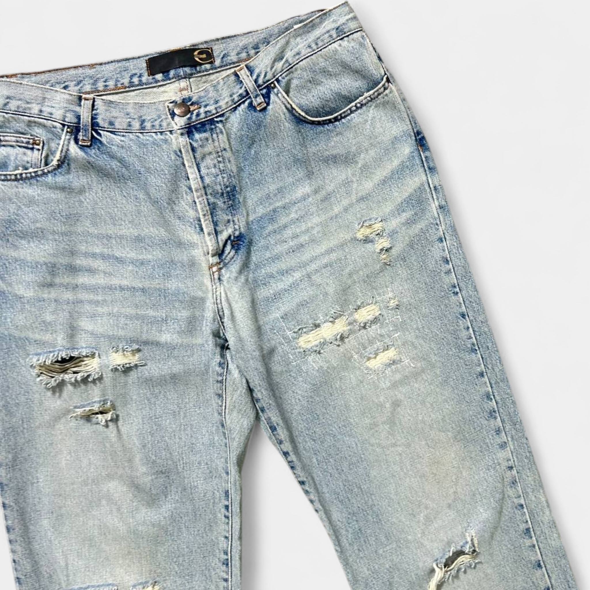 Cavalli Distressed Baggy Jeans
