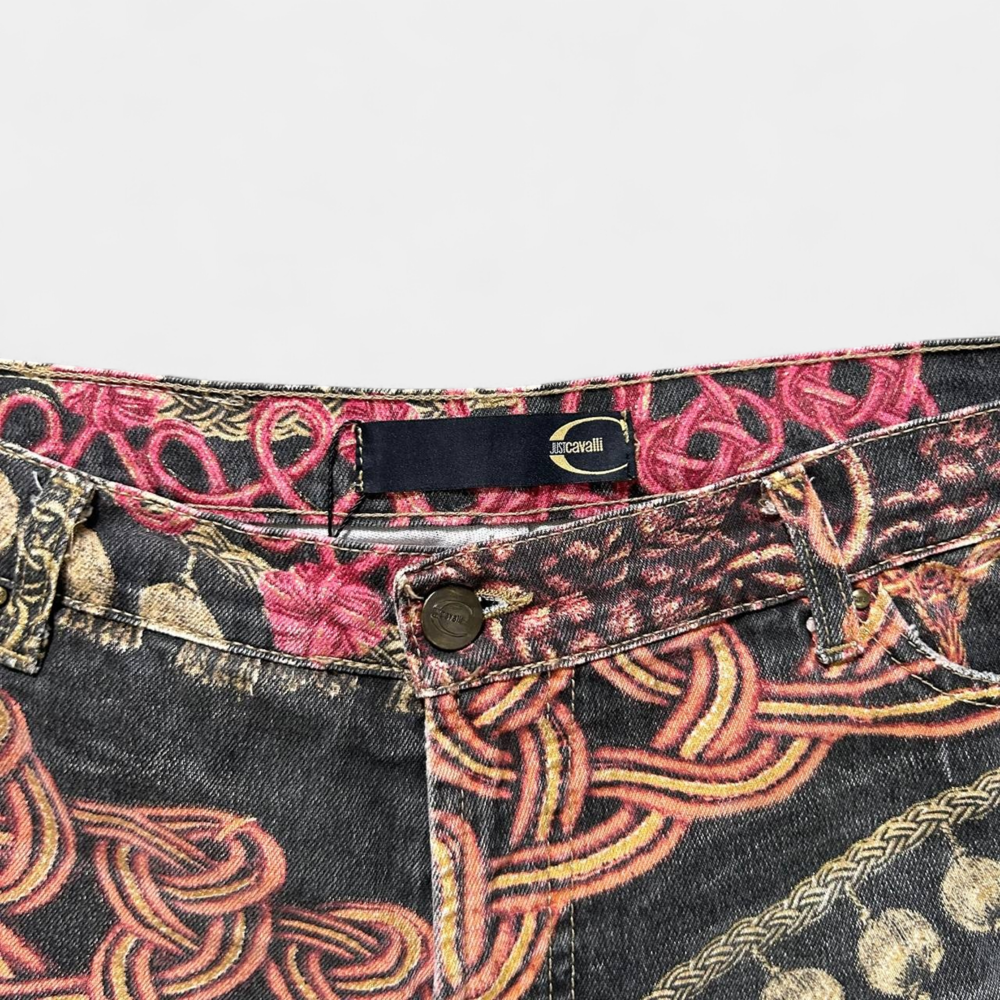 Cavalli Link and Scarf Capri Shorts