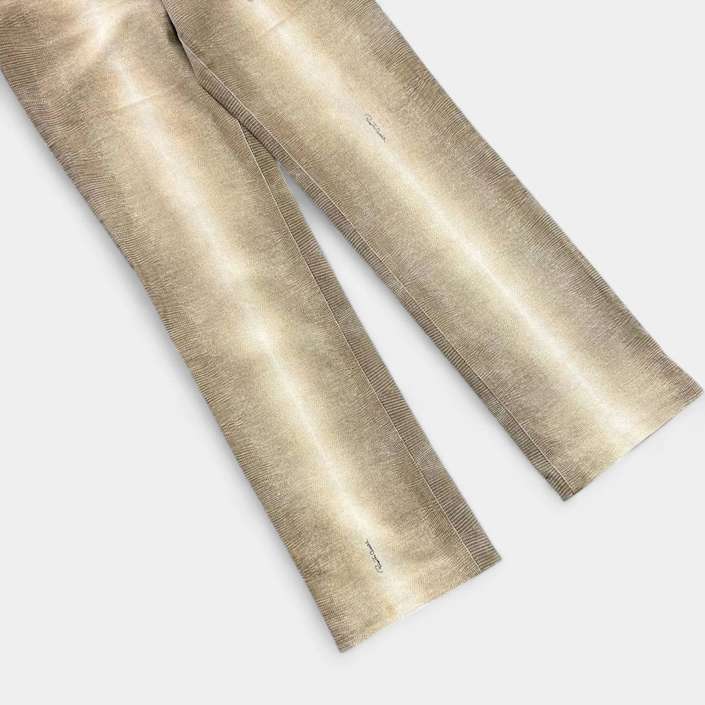 Roberto Cavalli Snake Skin Gradient Yellow Pants