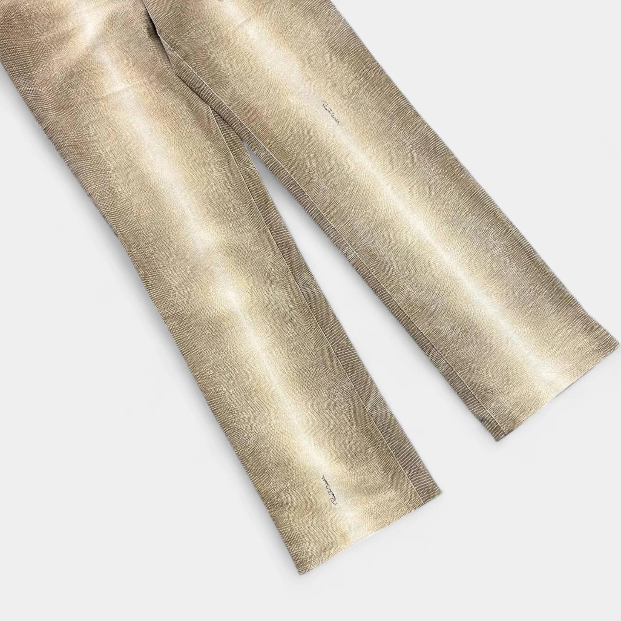 Roberto Cavalli Snake Skin Gradient Yellow Pants