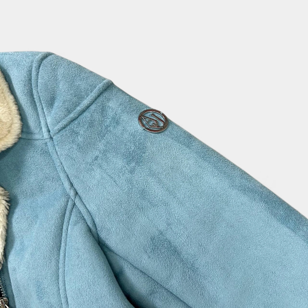 Armani Jeans Suede Baby Blue Jacket