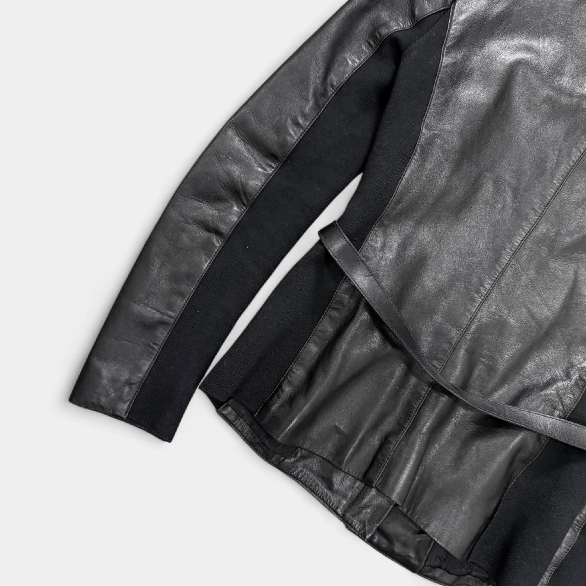 Gucci 2014 Frida Giannini Belted Leather Jacket