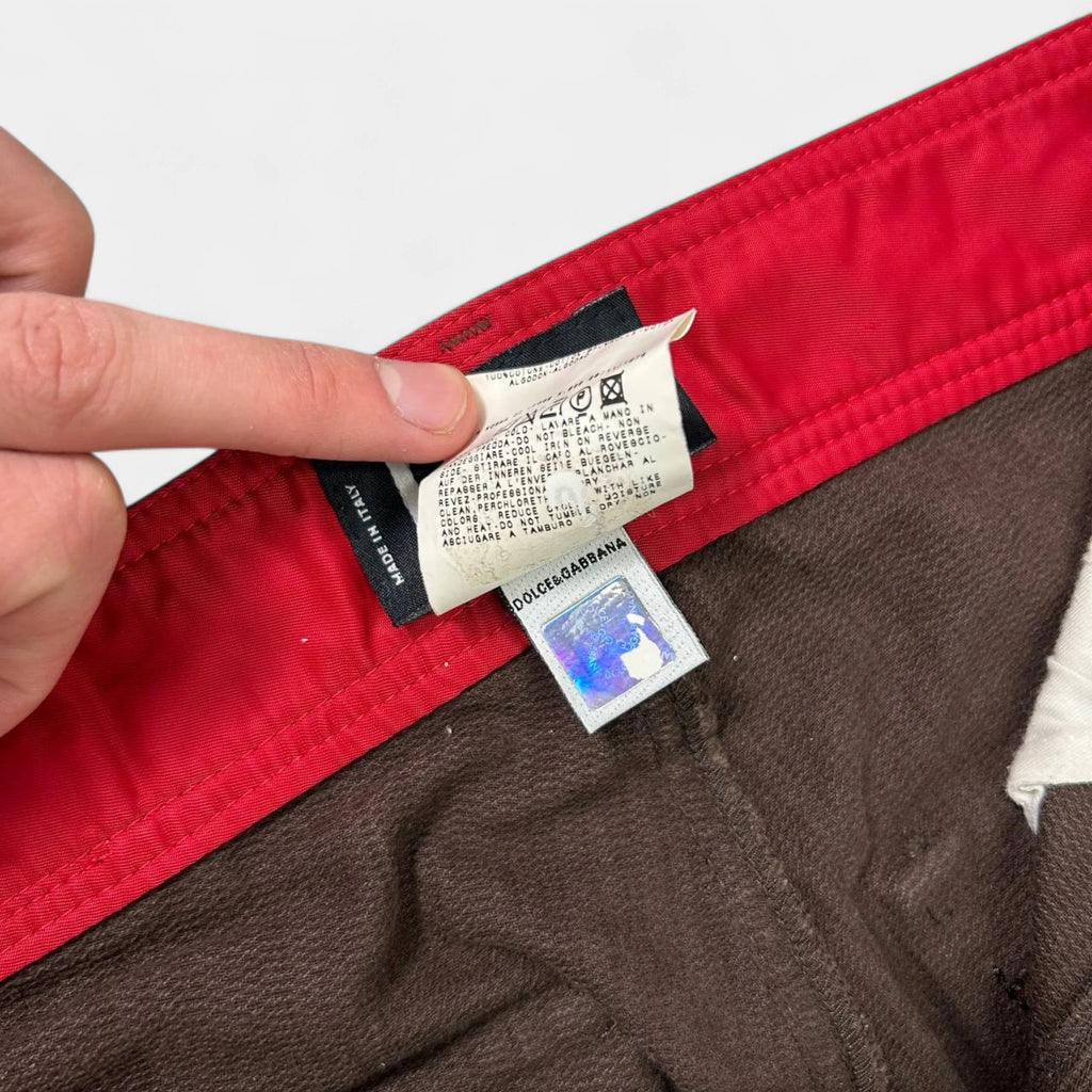 Dolce & Gabbana Corduroy Brown Cargo Pants