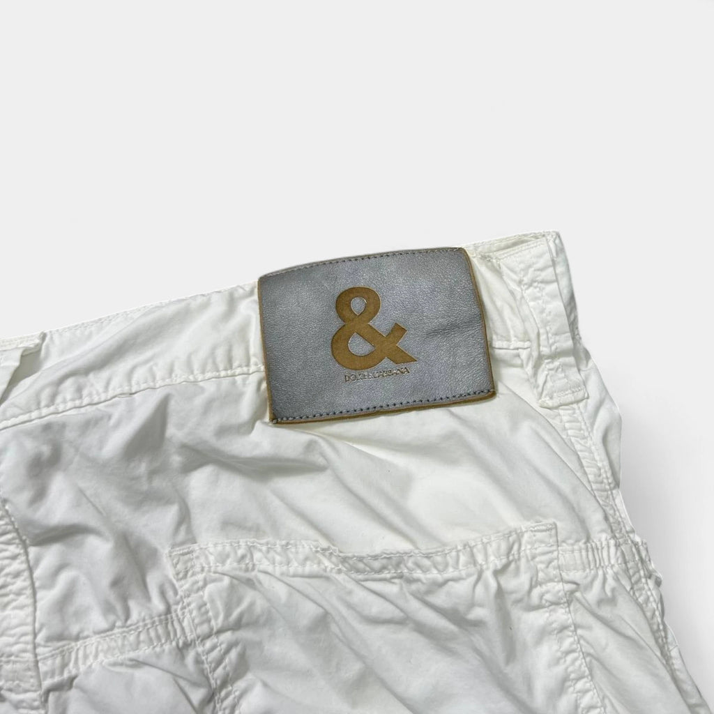 Dolce & Gabbana 2000s Cargo White Pants
