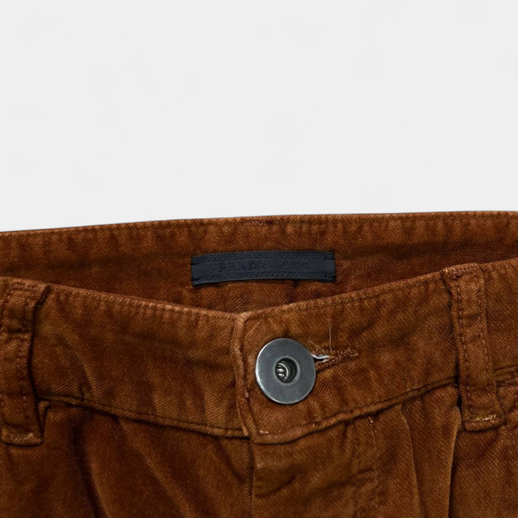 Prada Brown Denim Pants