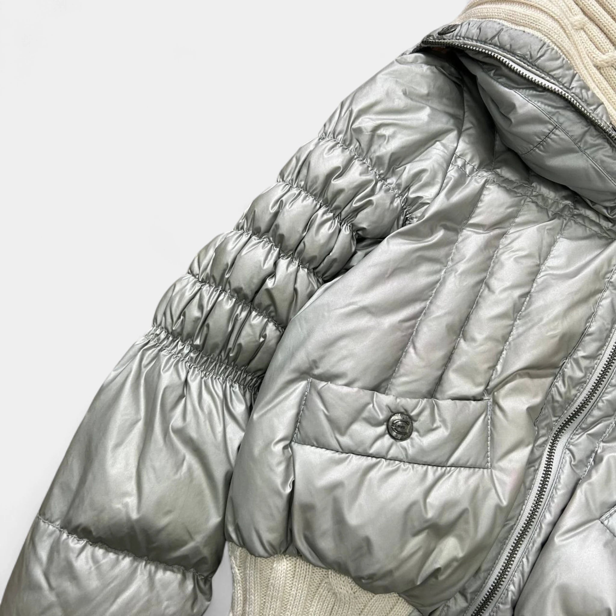 Just Cavalli 2000'S Silver Cropped Boxy Jacket