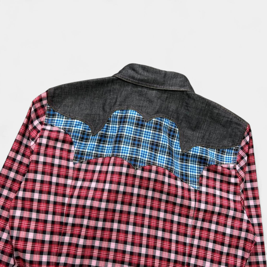 Just Cavalli Western Checkered Multicolor Shirt