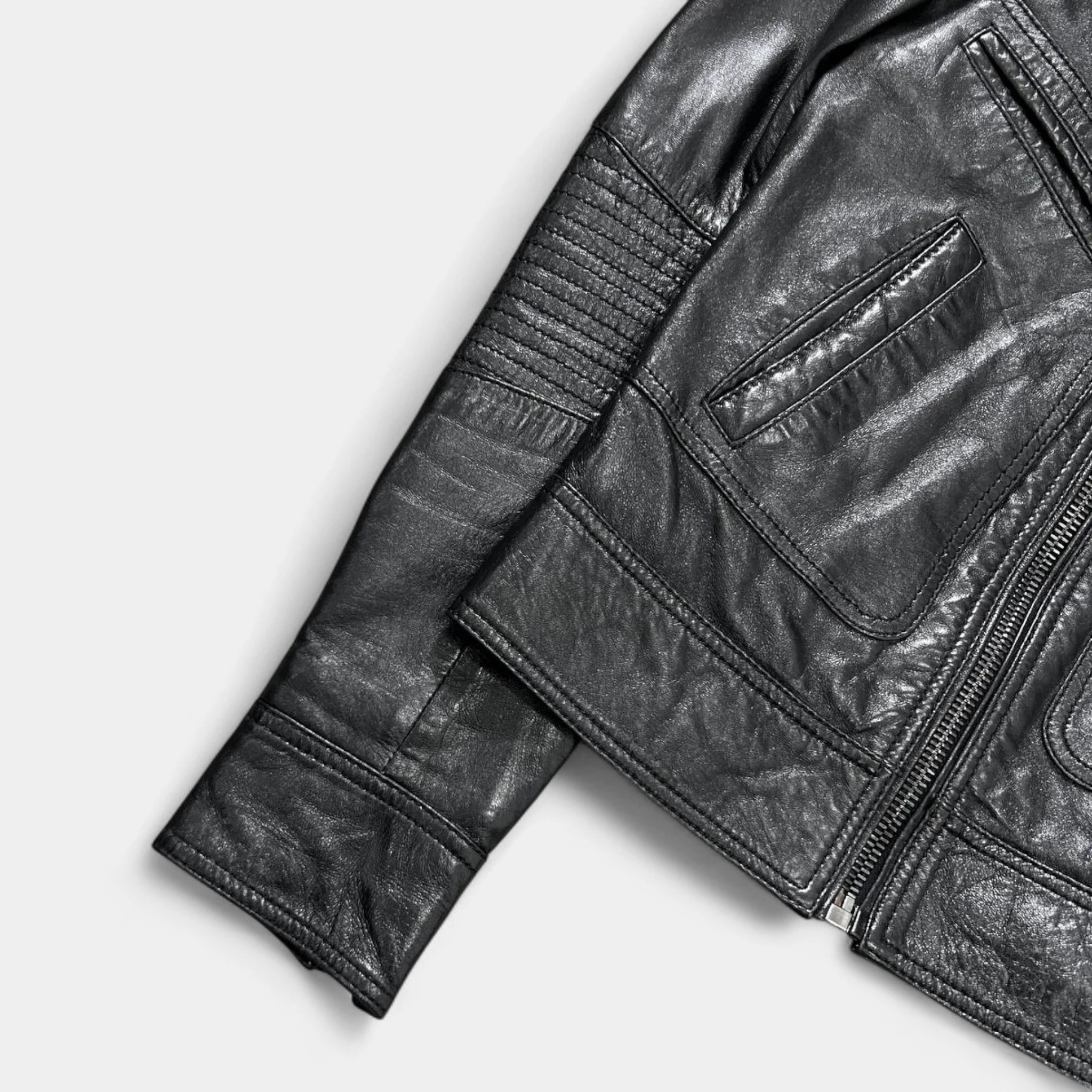 Dolce & Gabbana Black Leather Jacket