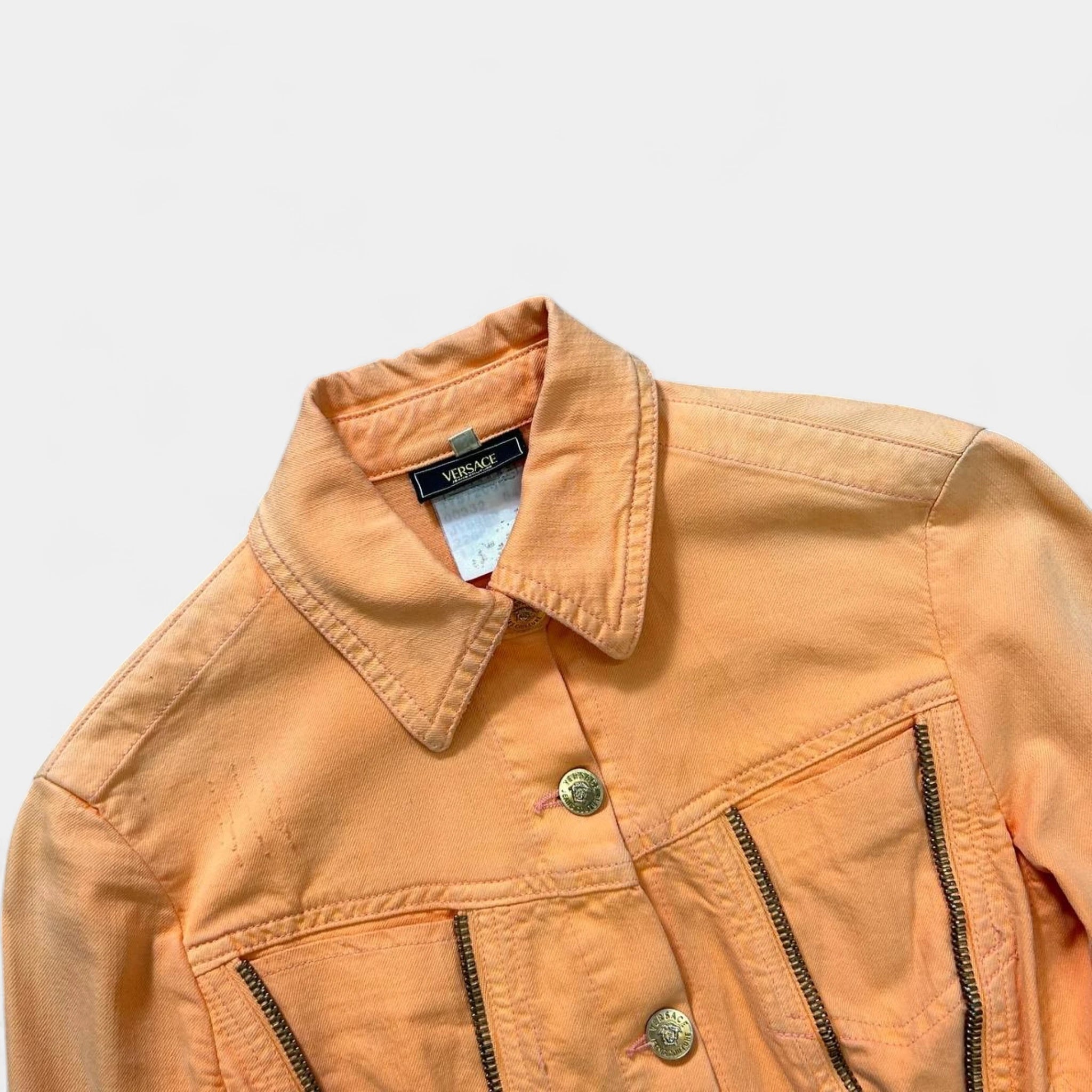 Versace Jeans Couture Orange Denim Jacket