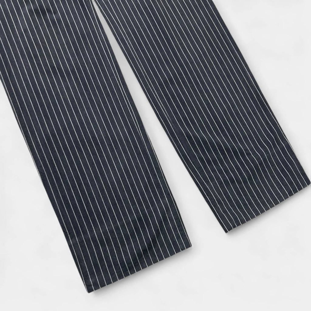 Dolce & Gabbana Striped Grey Straight Leg Pants