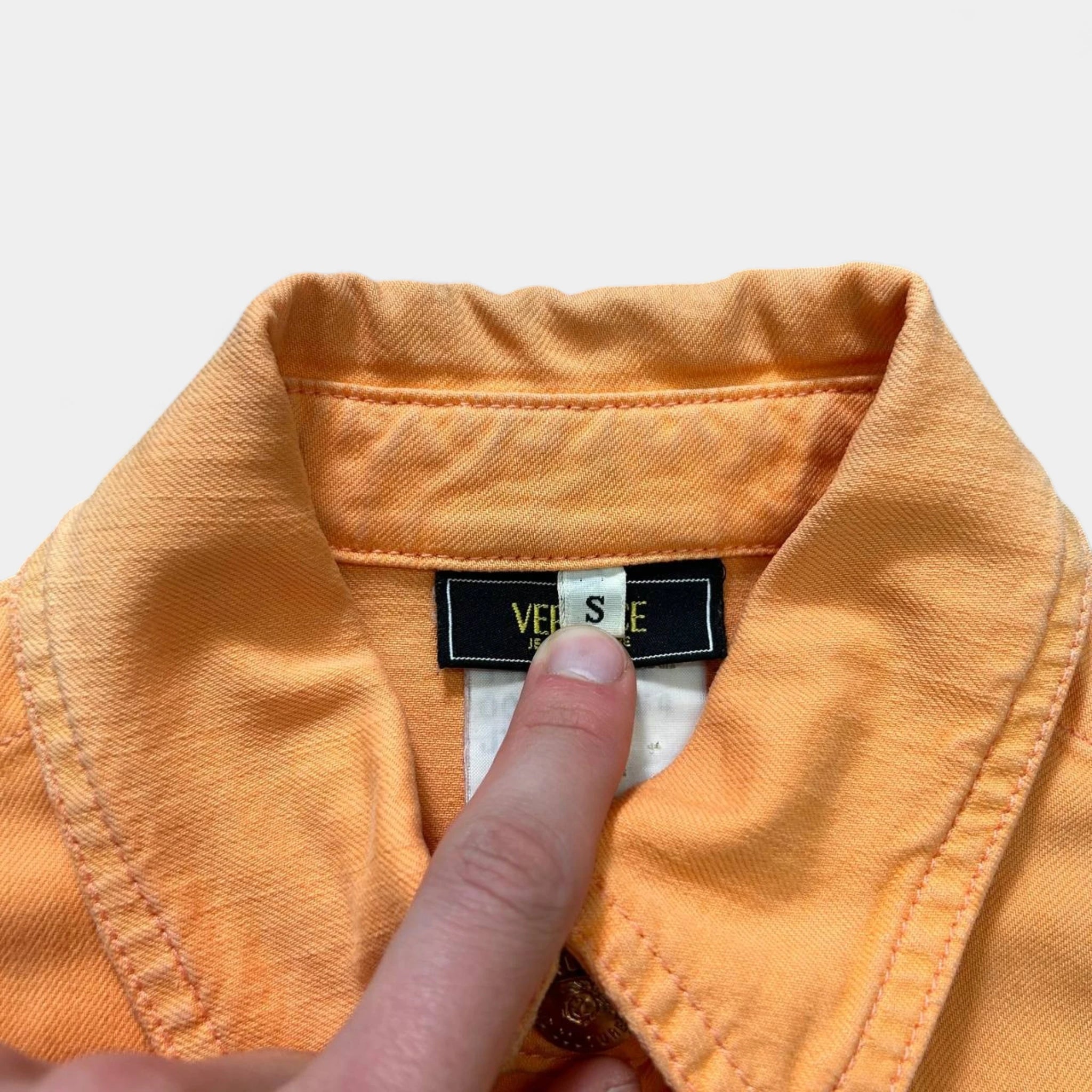 Versace Jeans Couture Orange Denim Jacket
