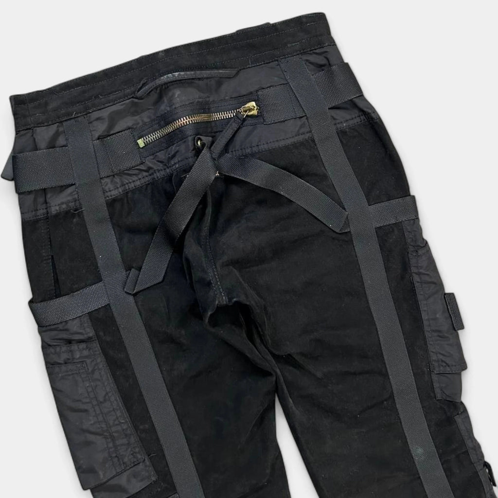 Jean Paul Gaultier AW03 Bondage Black Cargo Pants