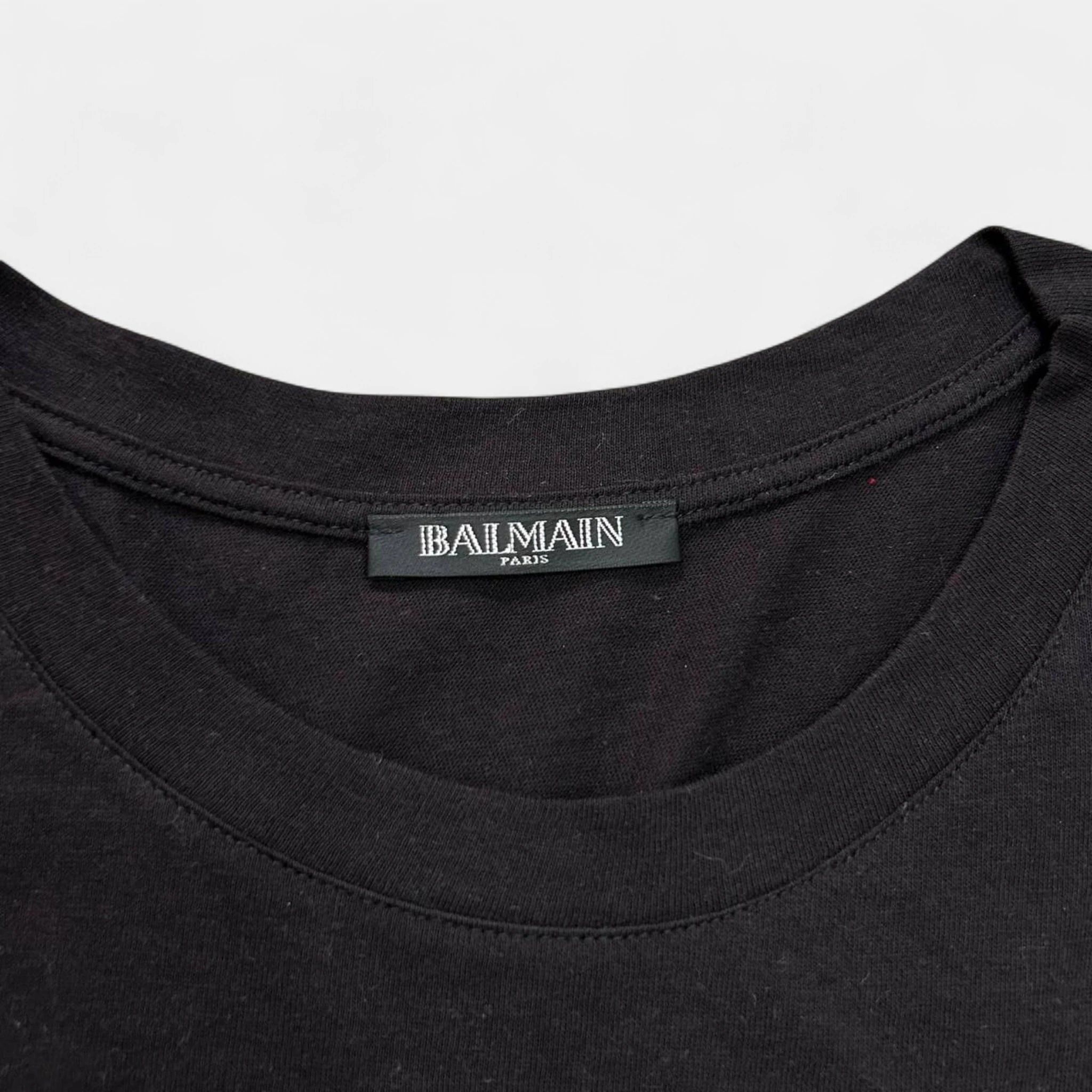 Balmain "Do You Speak Balmain" Gold Foil Sleeveless Tank Top