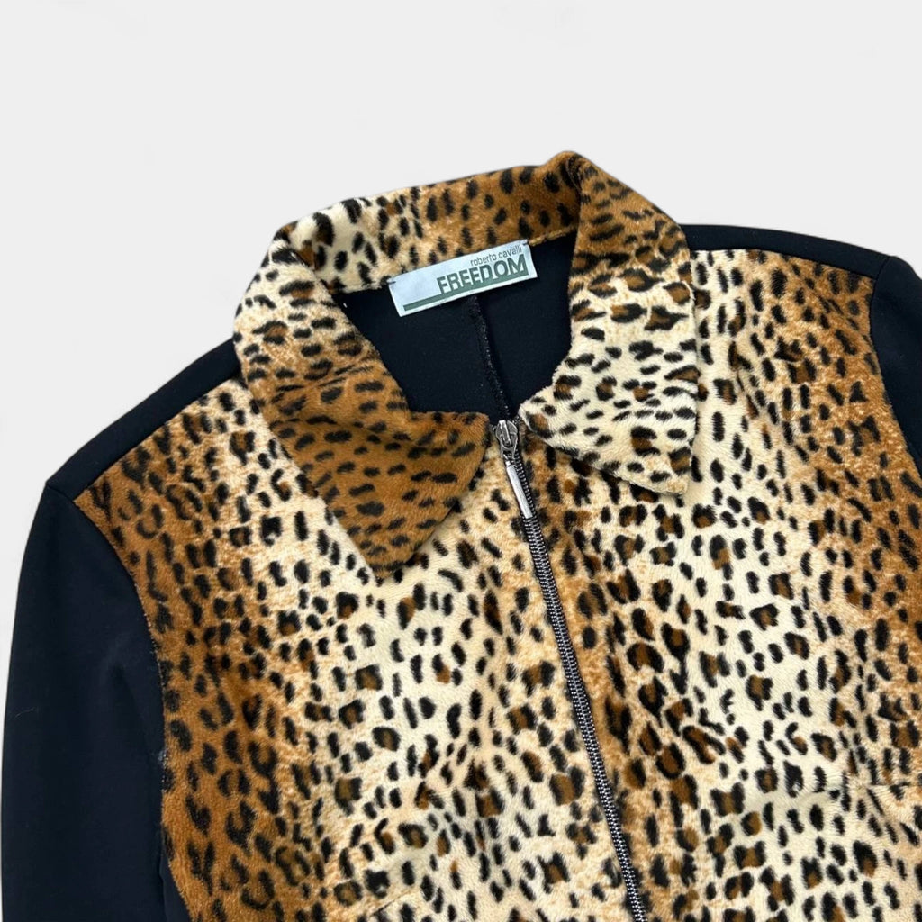 Roberto Cavalli Freedom Leopard Print Jacket