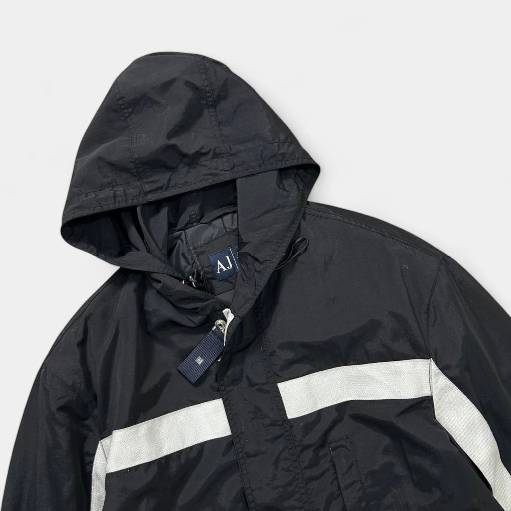 Armani Jeans Classic Black Windbreaker Jacket