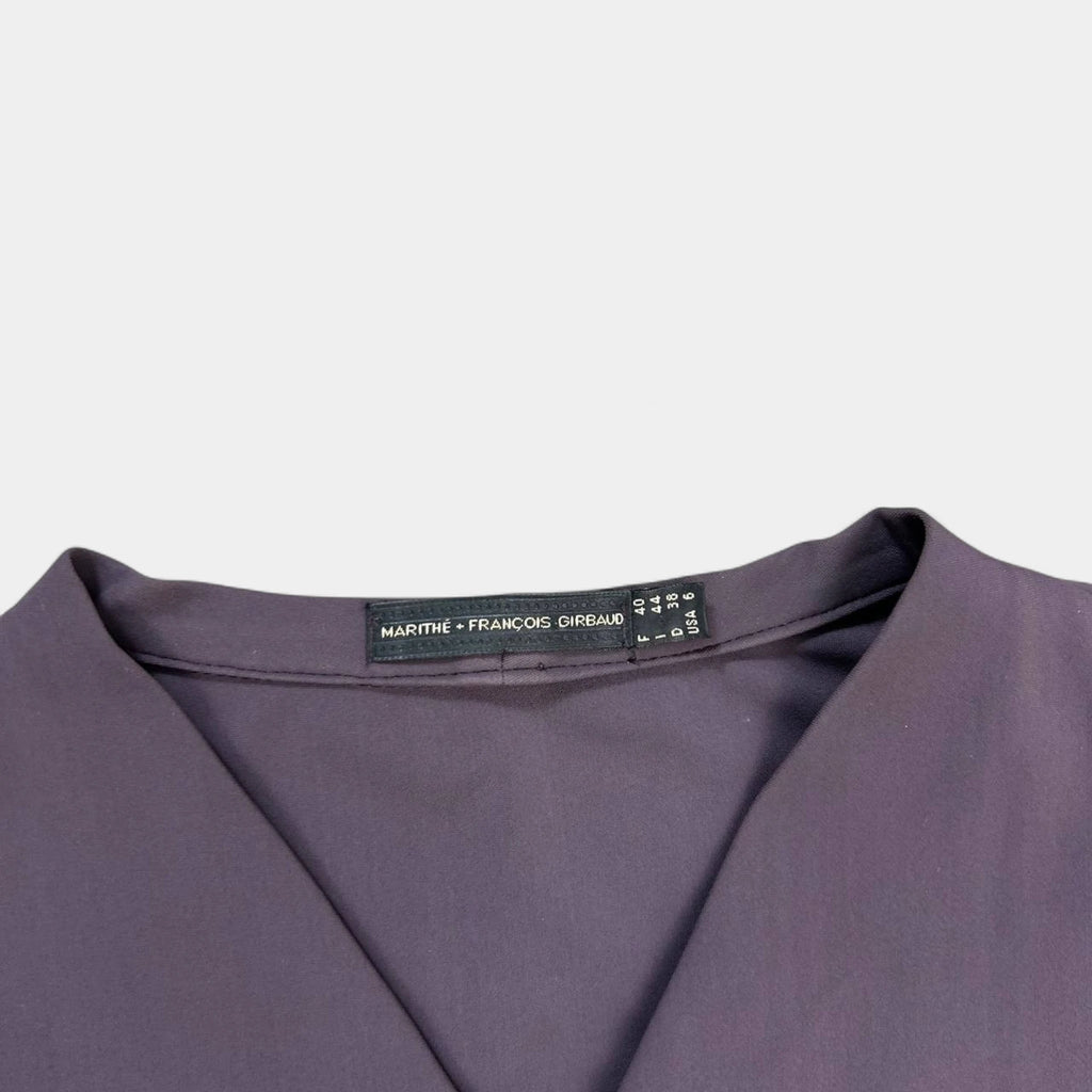 Marithé + François Girbaud Technical Burgundy Cardigan Jacket