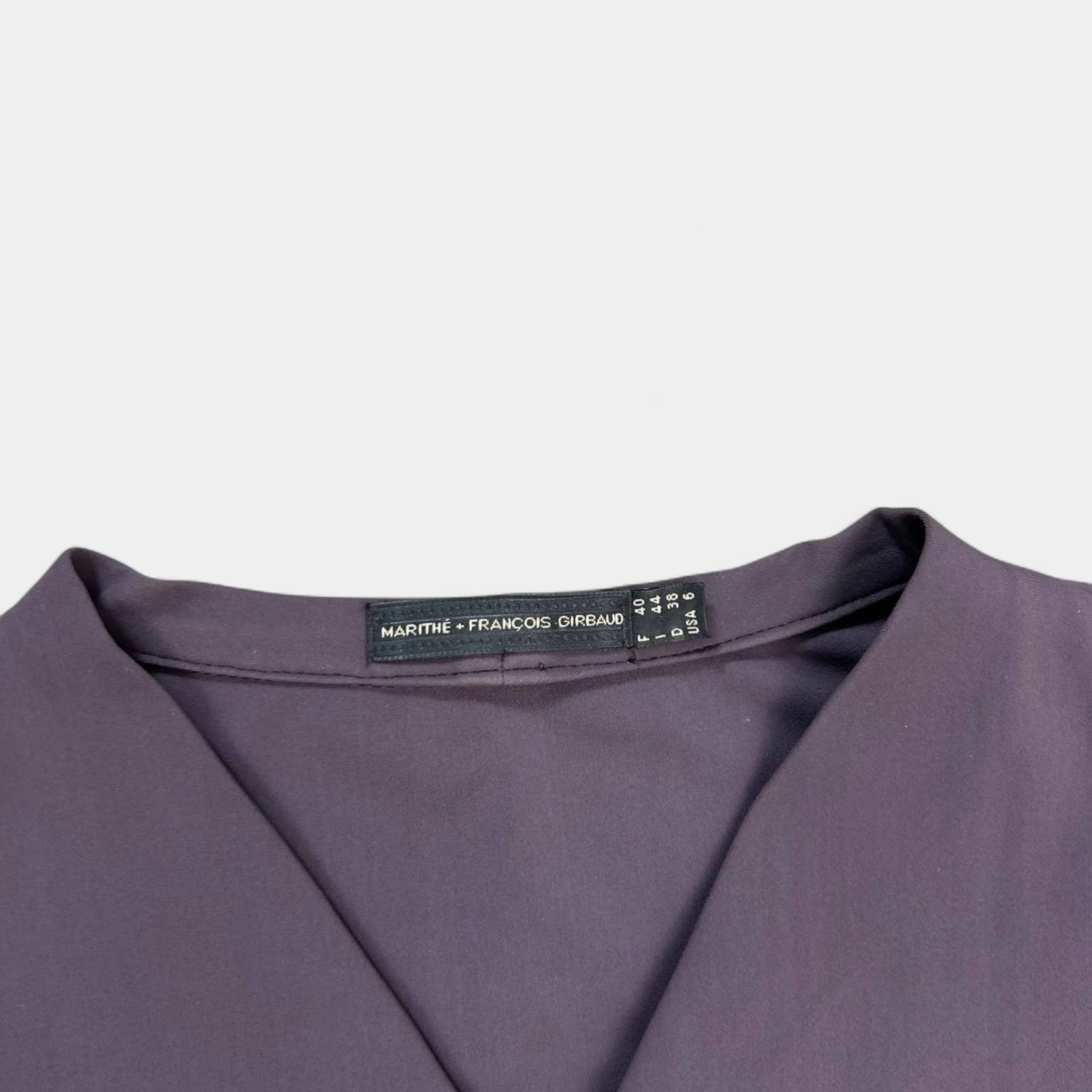 Marithé + François Girbaud Technical Burgundy Cardigan Jacket