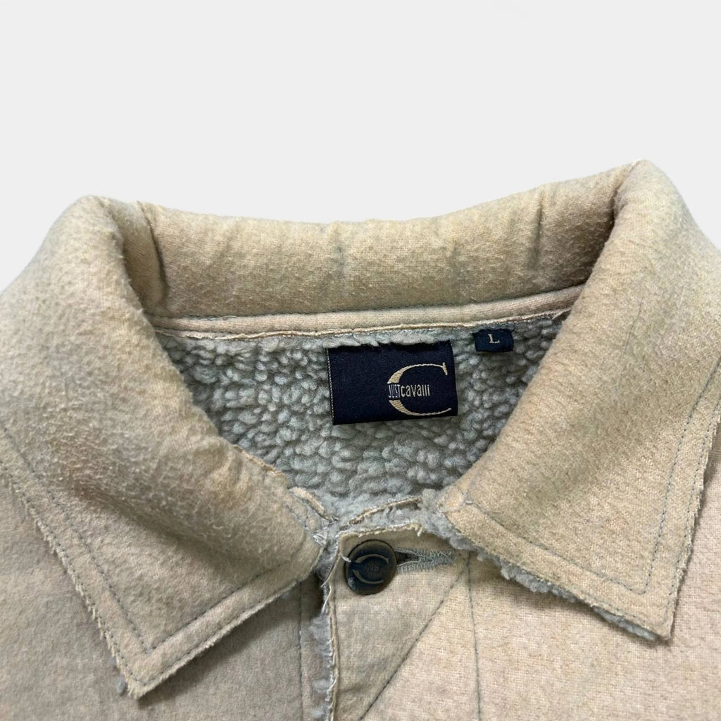 Just Cavalli Sherling Raw Edge Jacket