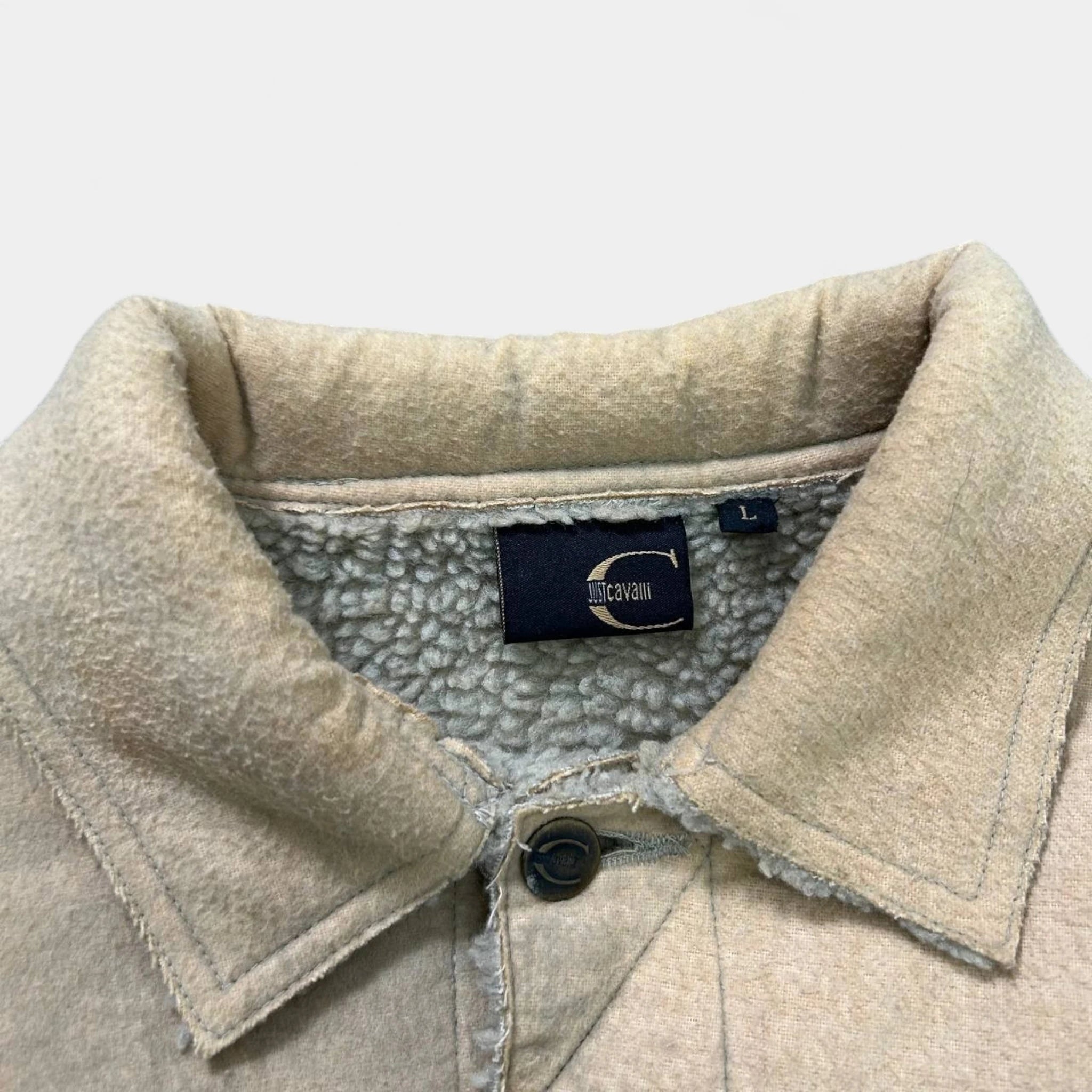 Just Cavalli Sherling Raw Edge Jacket