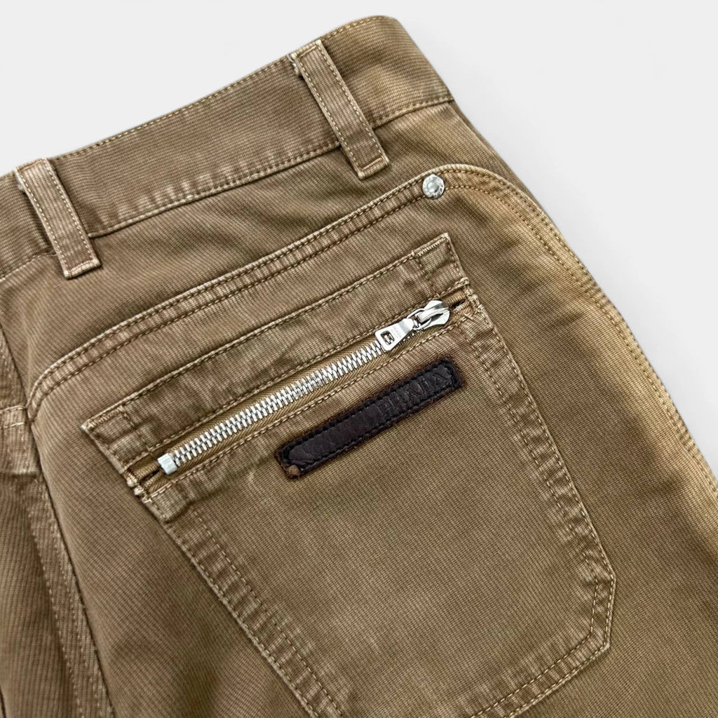 Prada Brown Corduroy Straight Leg Pants