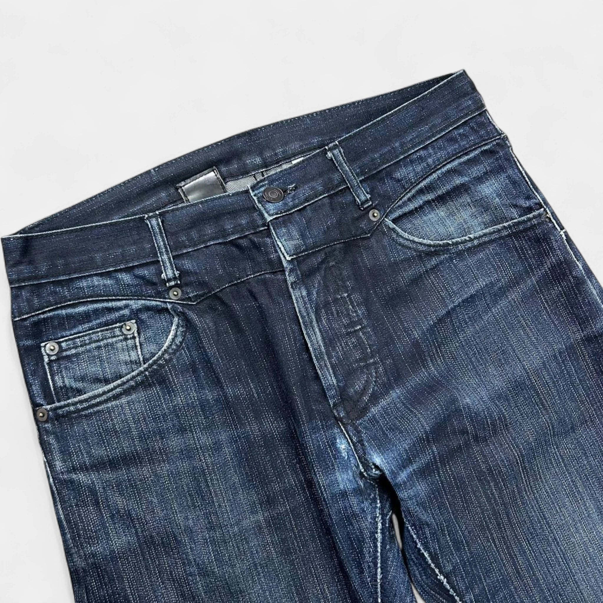 Dior Homme KVA Dark Blue Straight Leg Jeans