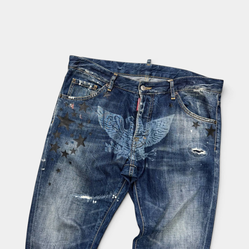 Dsquared2 2000s Eagle Distressed Jeans