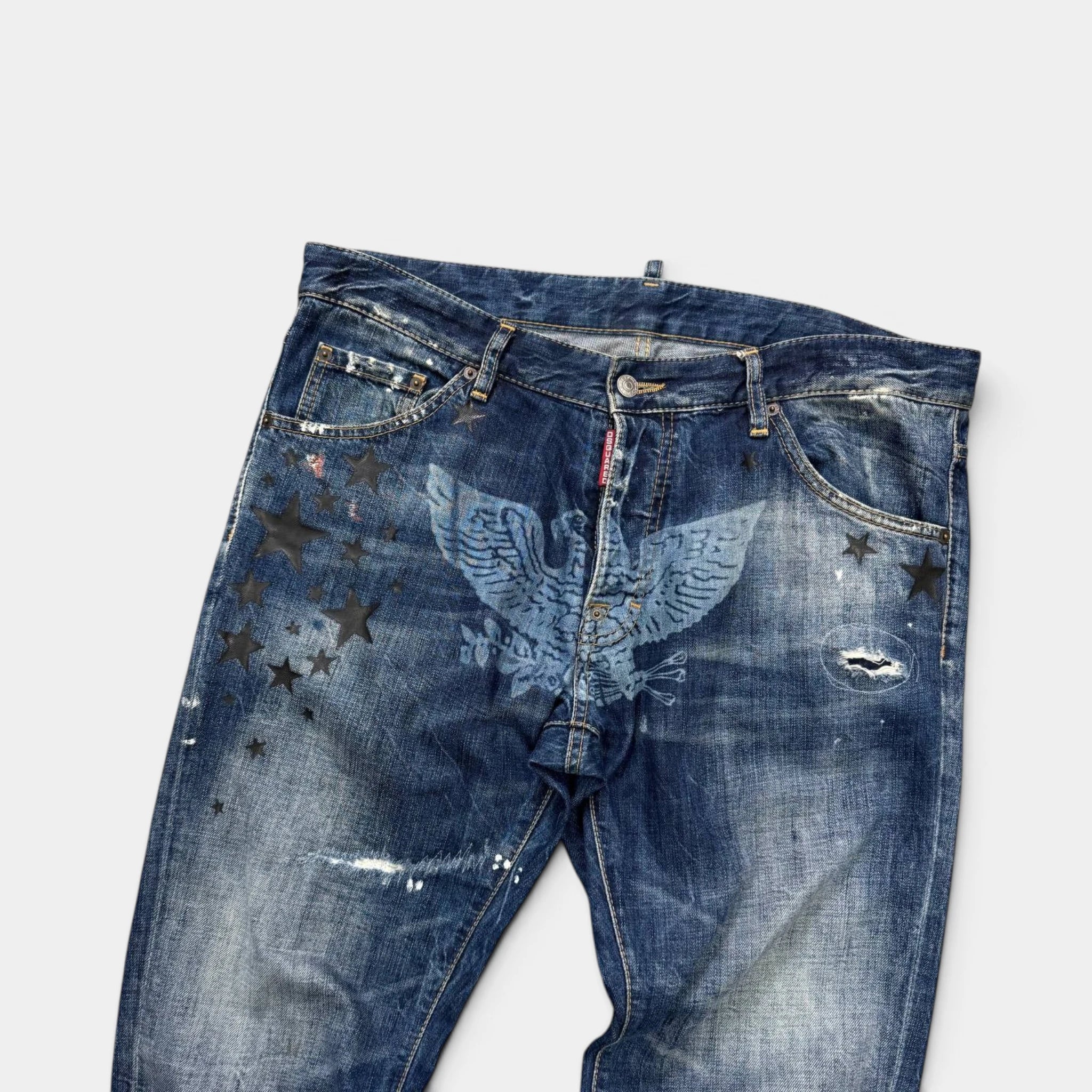 Dsquared2 2000s Eagle Distressed Jeans