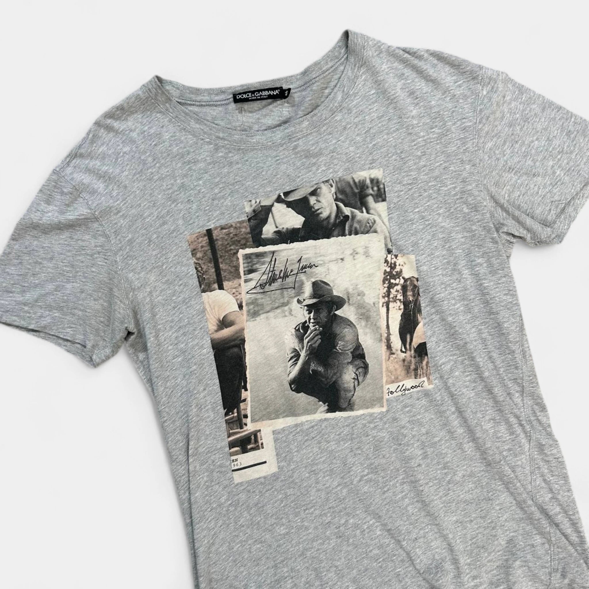 Dolce & Gabbana Graphic Grey T-Shirt