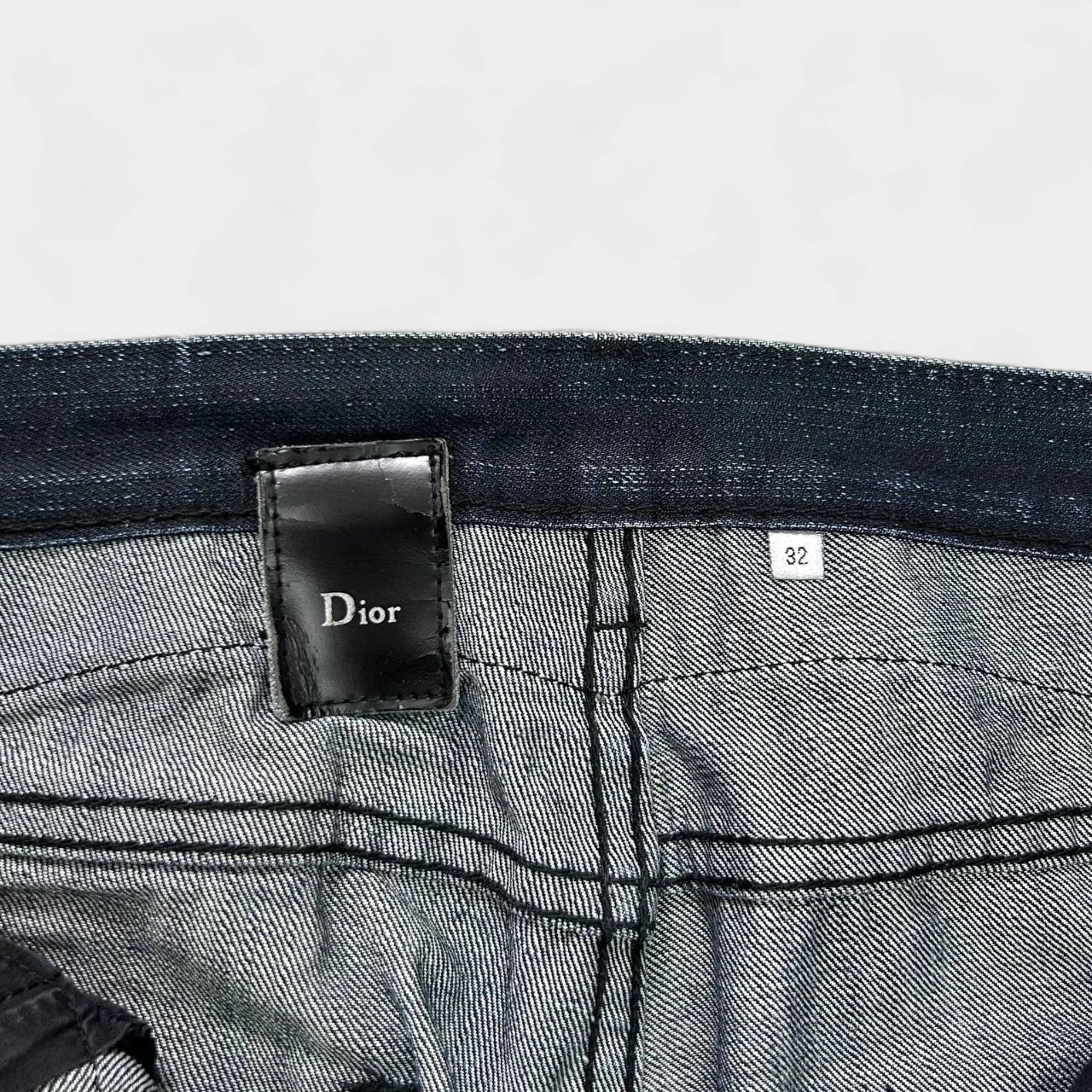Dior Homme KVA Dark Blue Straight Leg Jeans