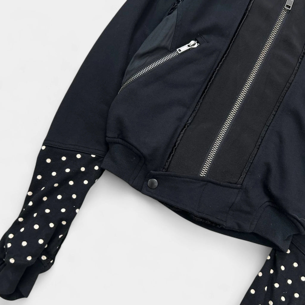 Haider Ackermann SS17 Polka Dot Cropped Bomber Jacket