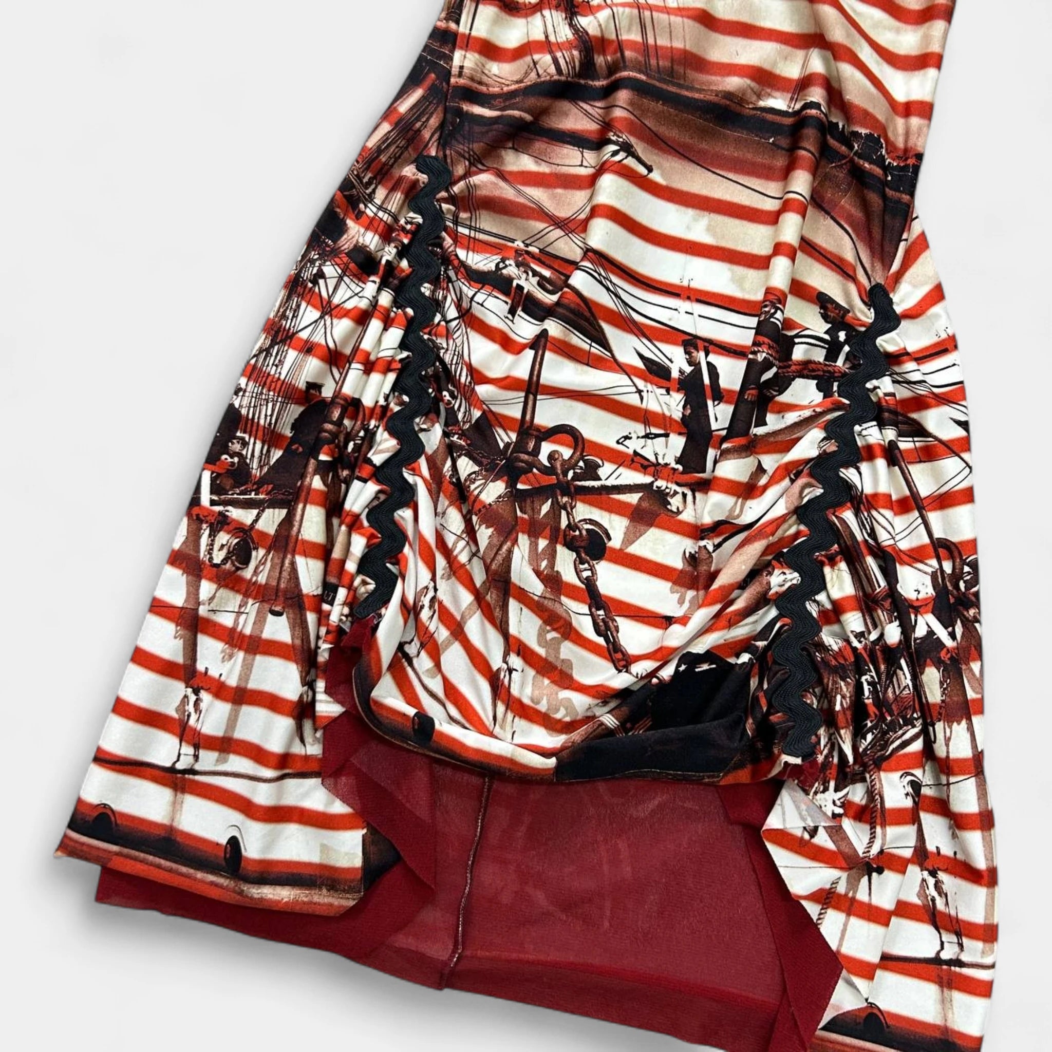 Jean Paul Gaultier Soleil Nautical Mesh Dress