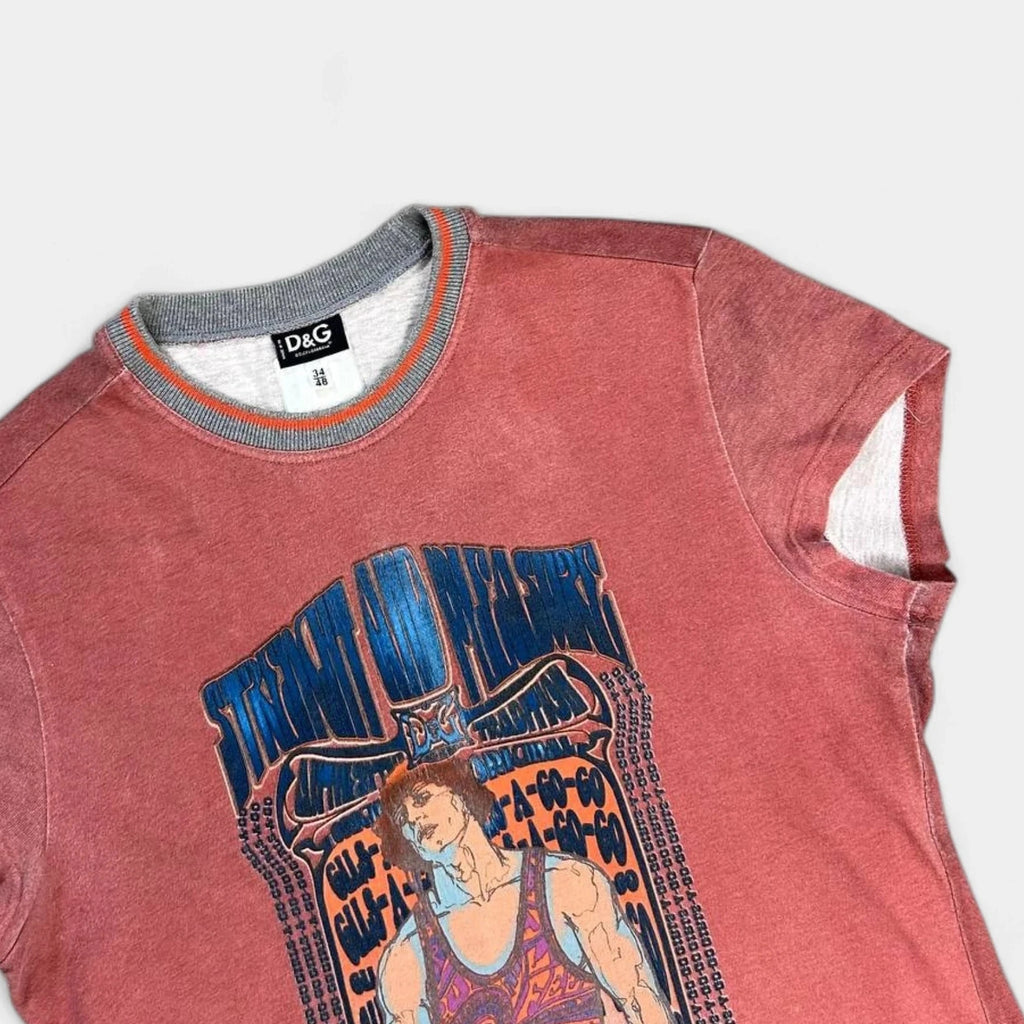 Dolce & Gabbana Red Gradient T-Shirt