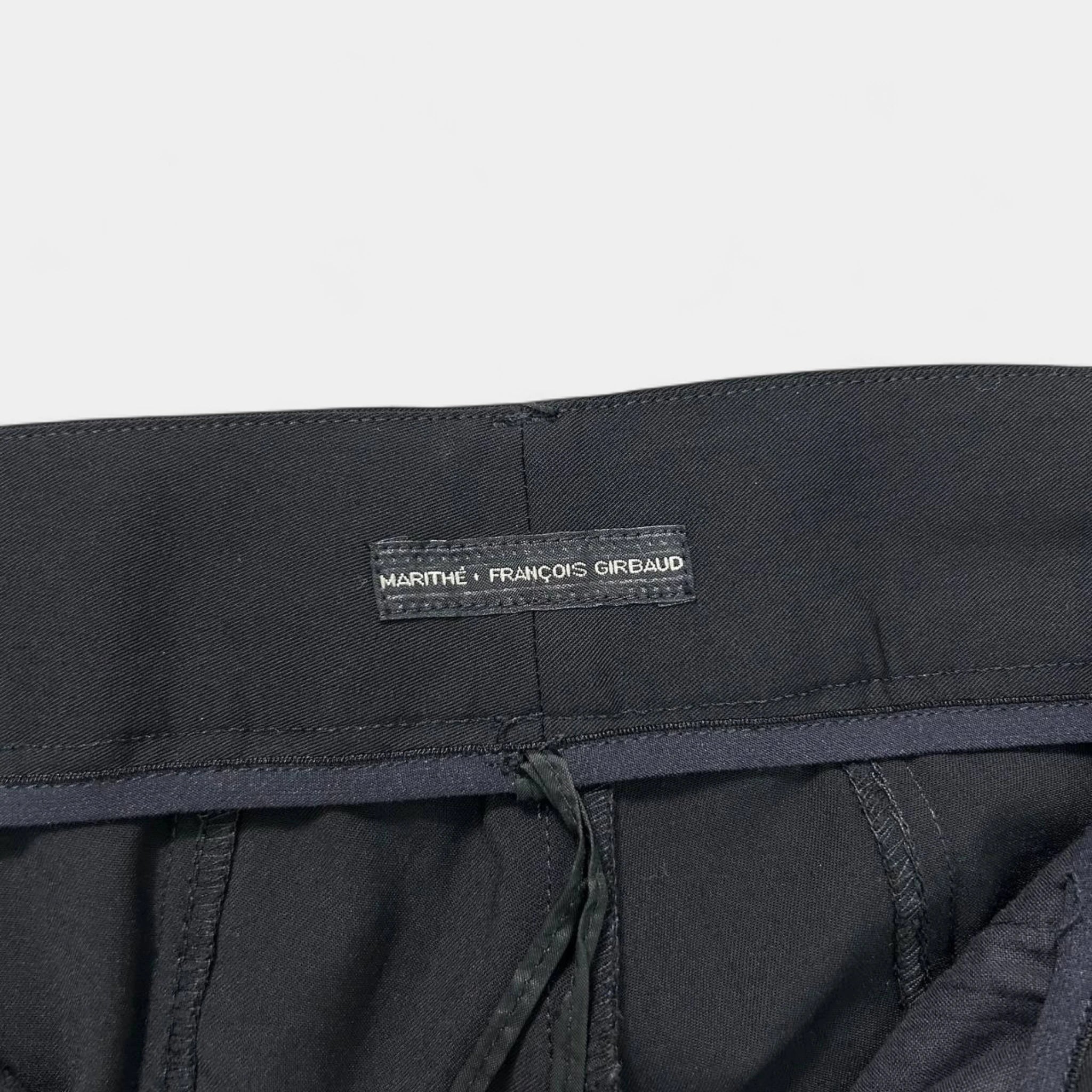 Marithé + François Girbaud Black Technical Style Pants