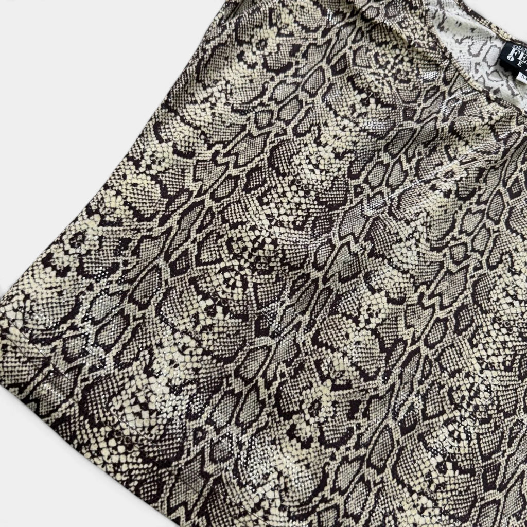 Gianfranco Ferré 90s Snakeskin Print Top