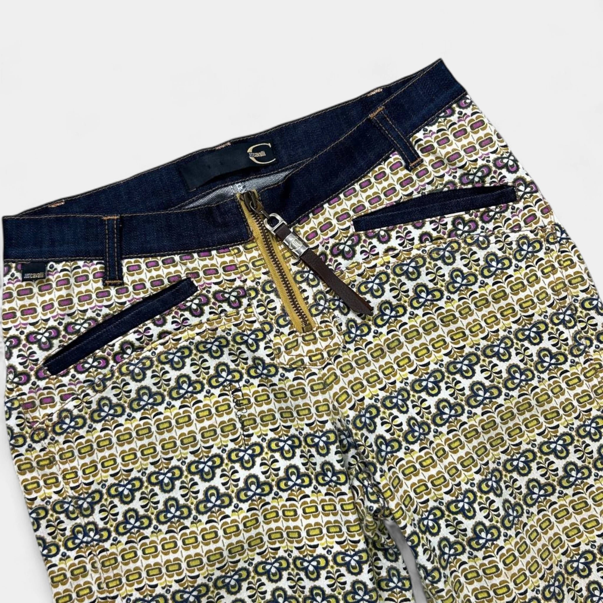 Just Cavalli Floral Pattern Flared Pants