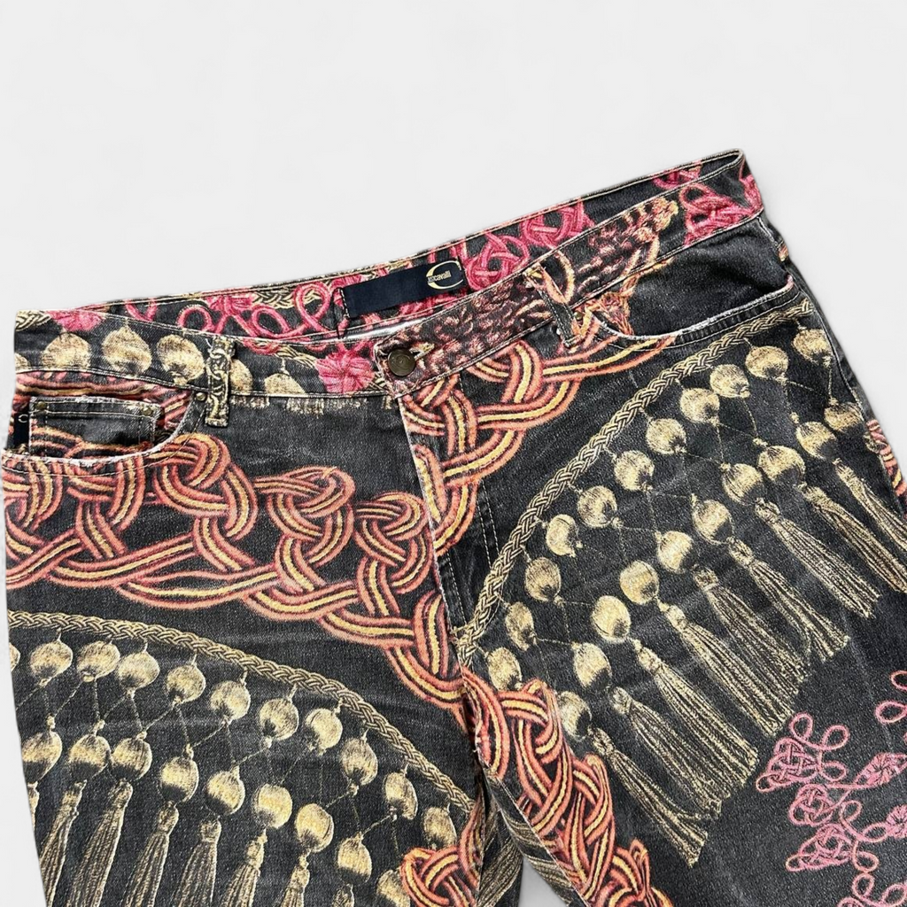 Cavalli Link and Scarf Capri Shorts