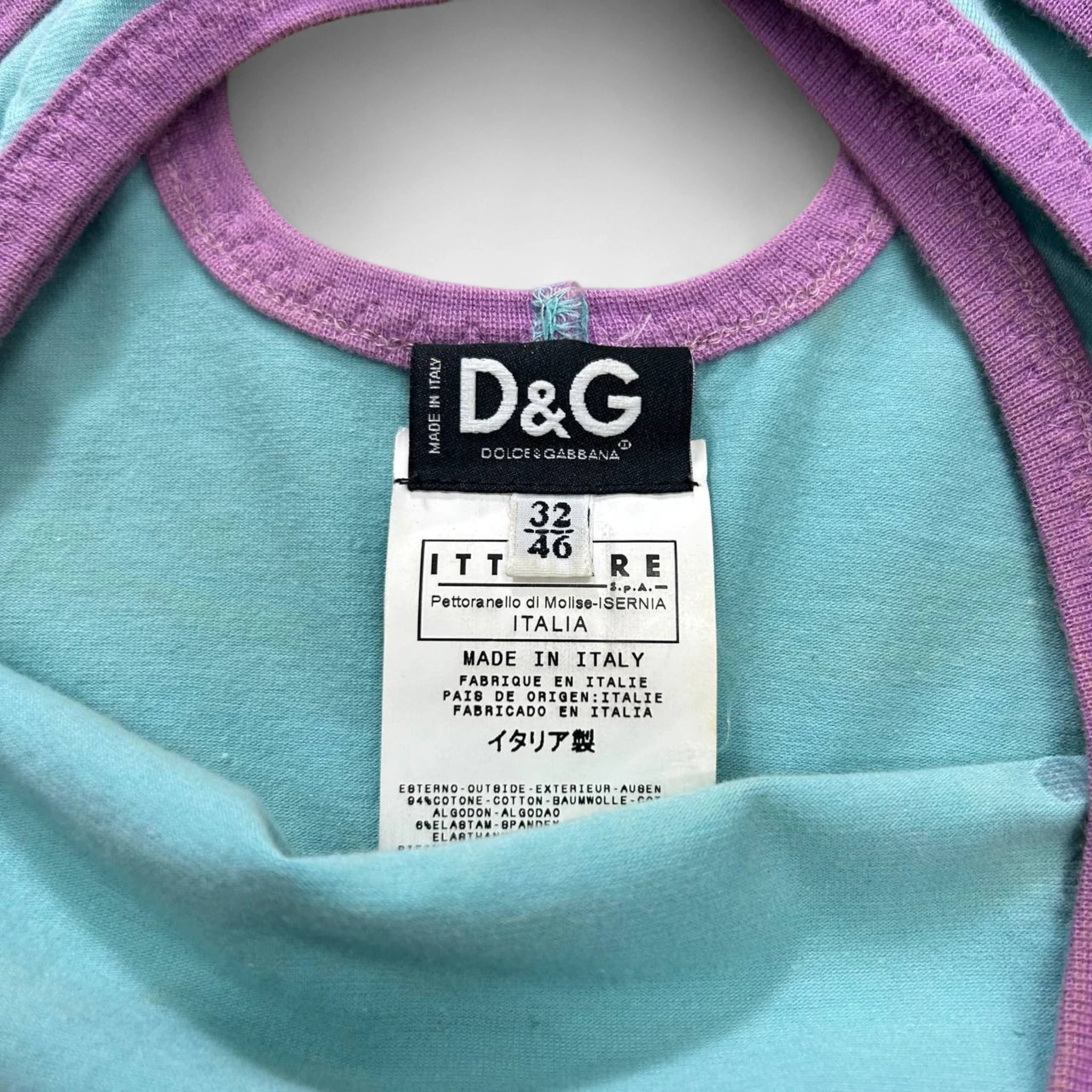 2000's Dolce & Gabbana "Motorway of Love" Graphic Tank Top