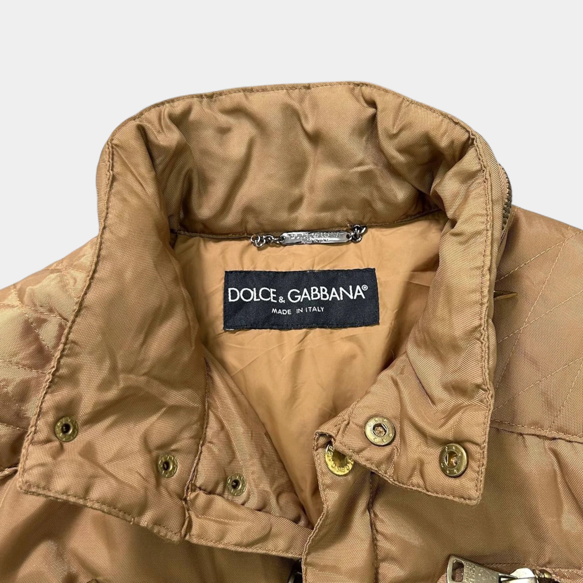 Dolce & Gabbana 2010s Brown Cargo Nylon Jacket