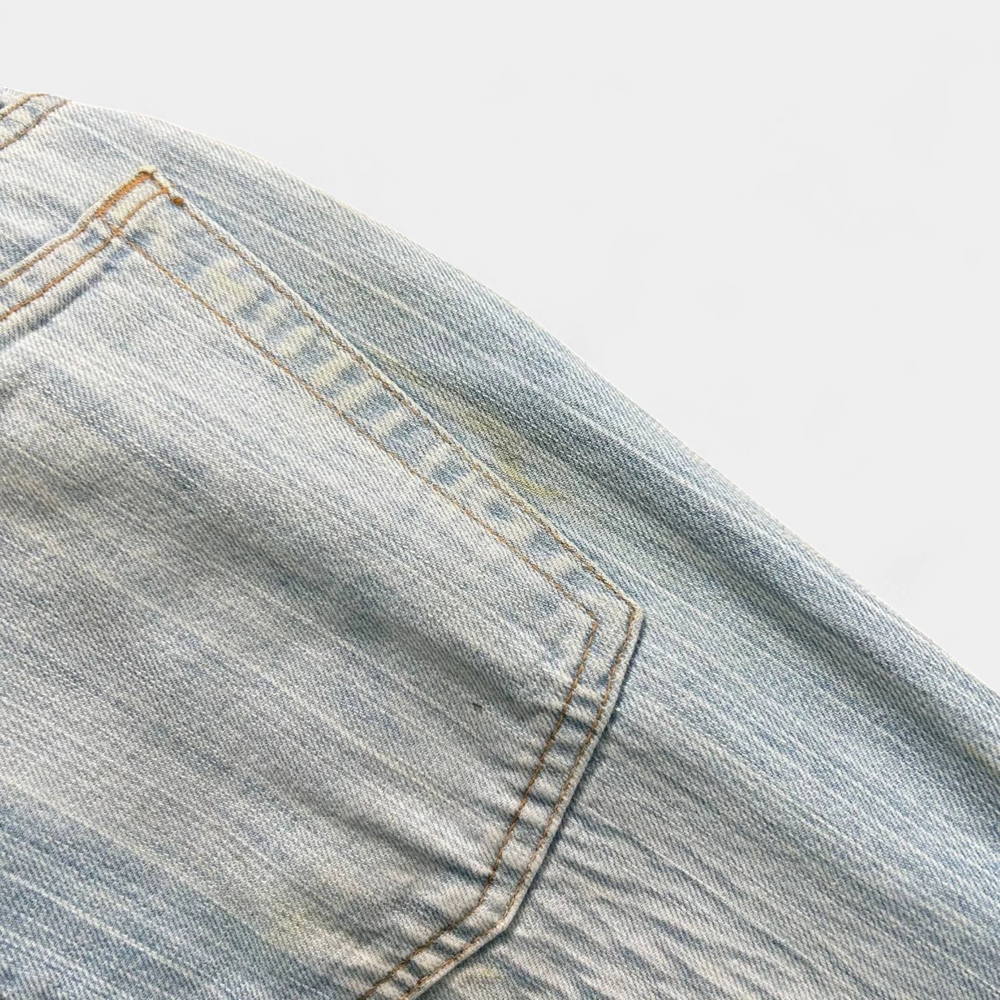 Just Cavalli Blue Wood Effect Pants