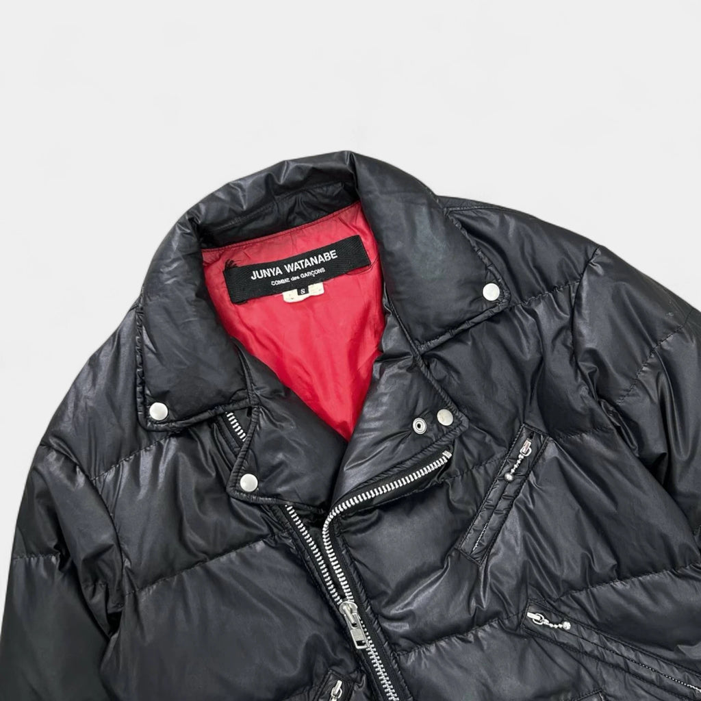 Junya Watanabe Quilted Black Biker Puff Jacket